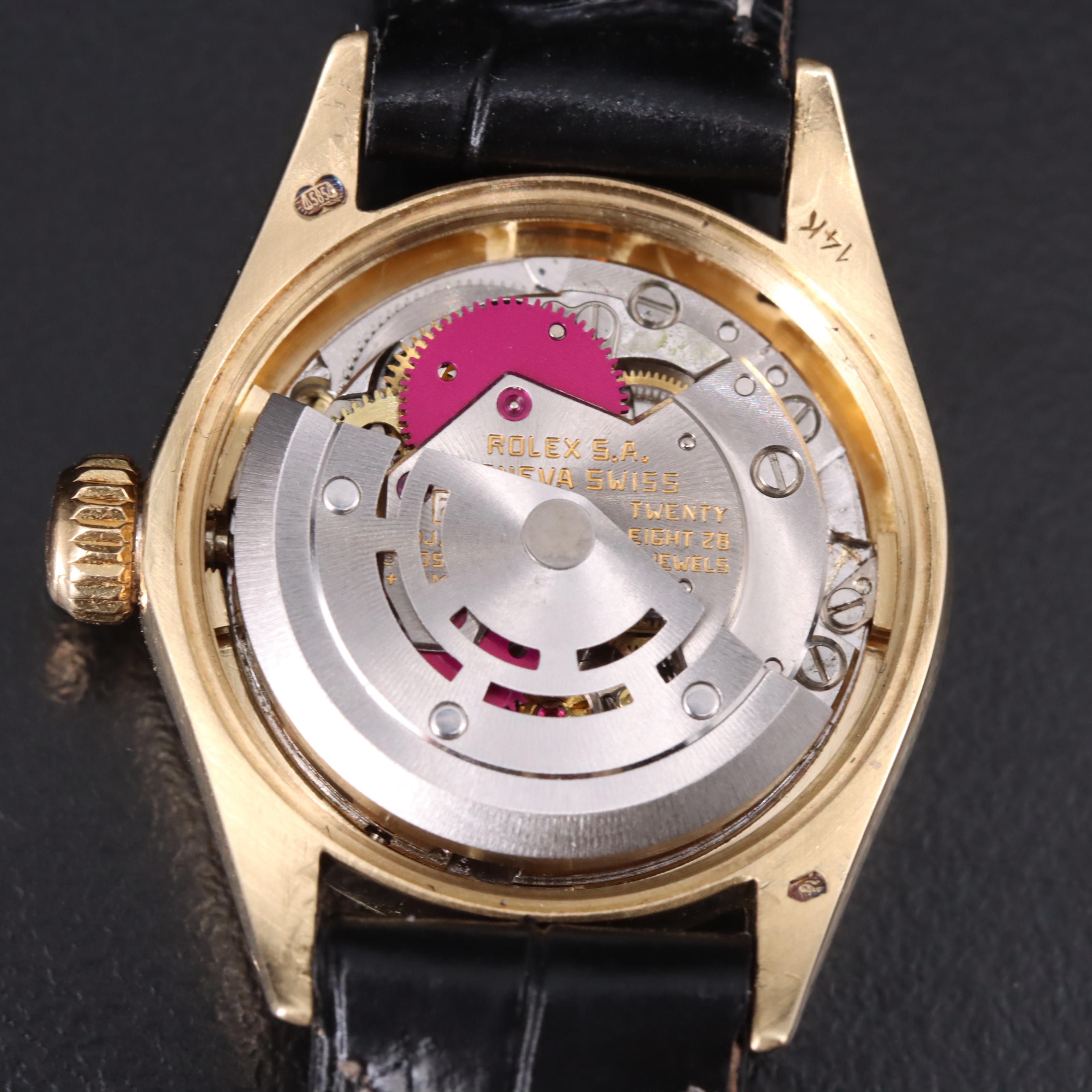 1978 14K and Diamond Rolex Oyster Perpetual Watch