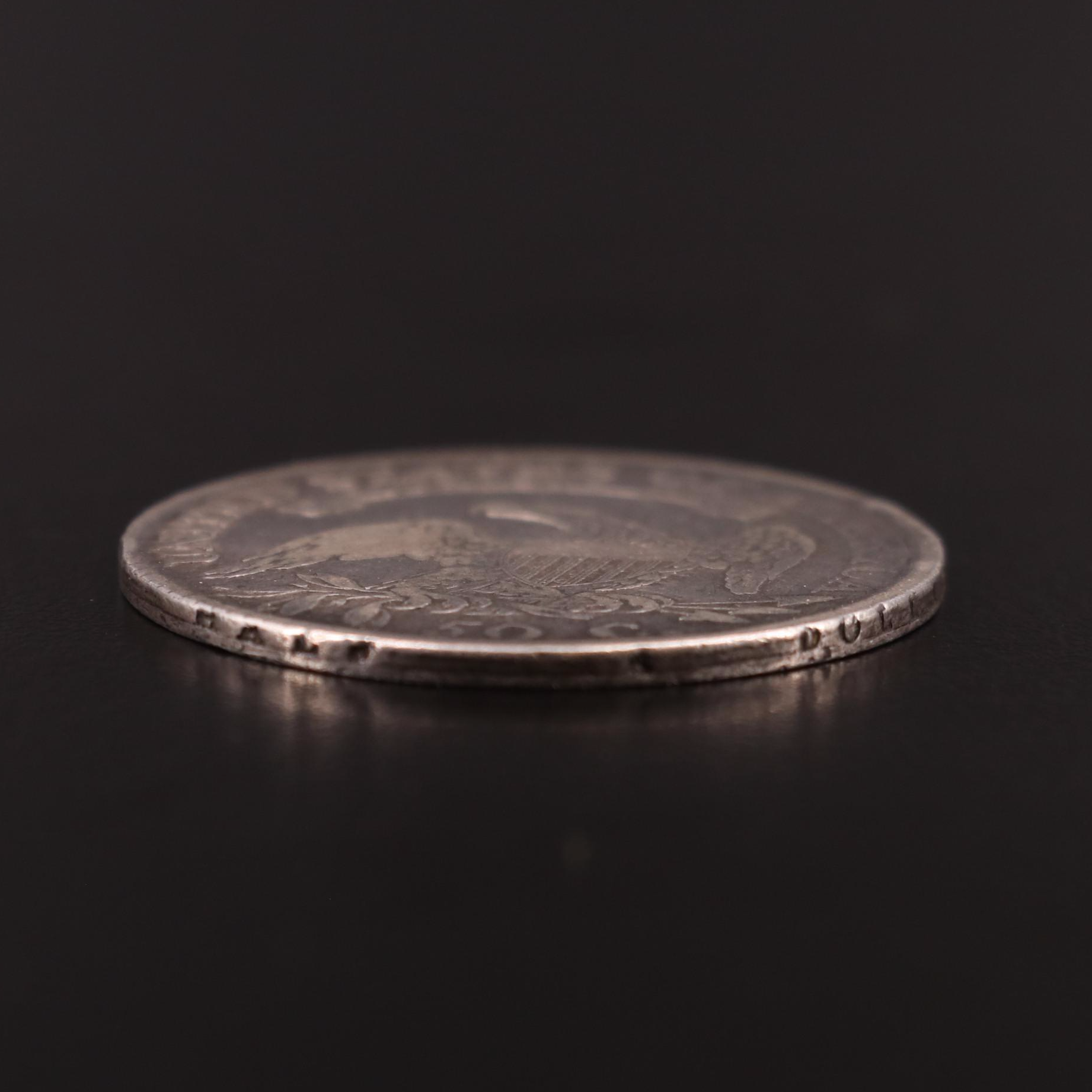 1812 Capped Bust Silver Half Dollar