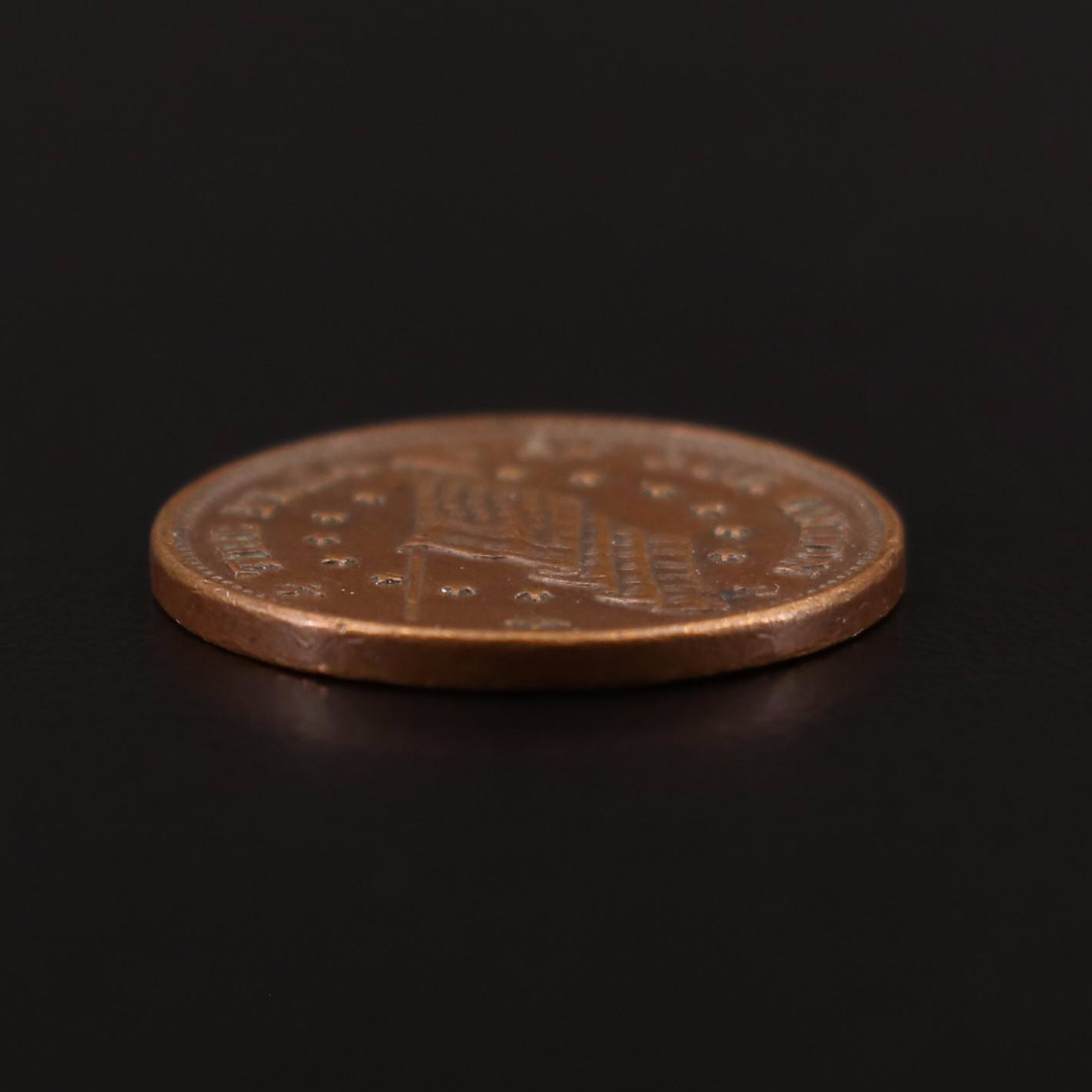 1863 "Flag of Our Union / Dix" Civil War Token