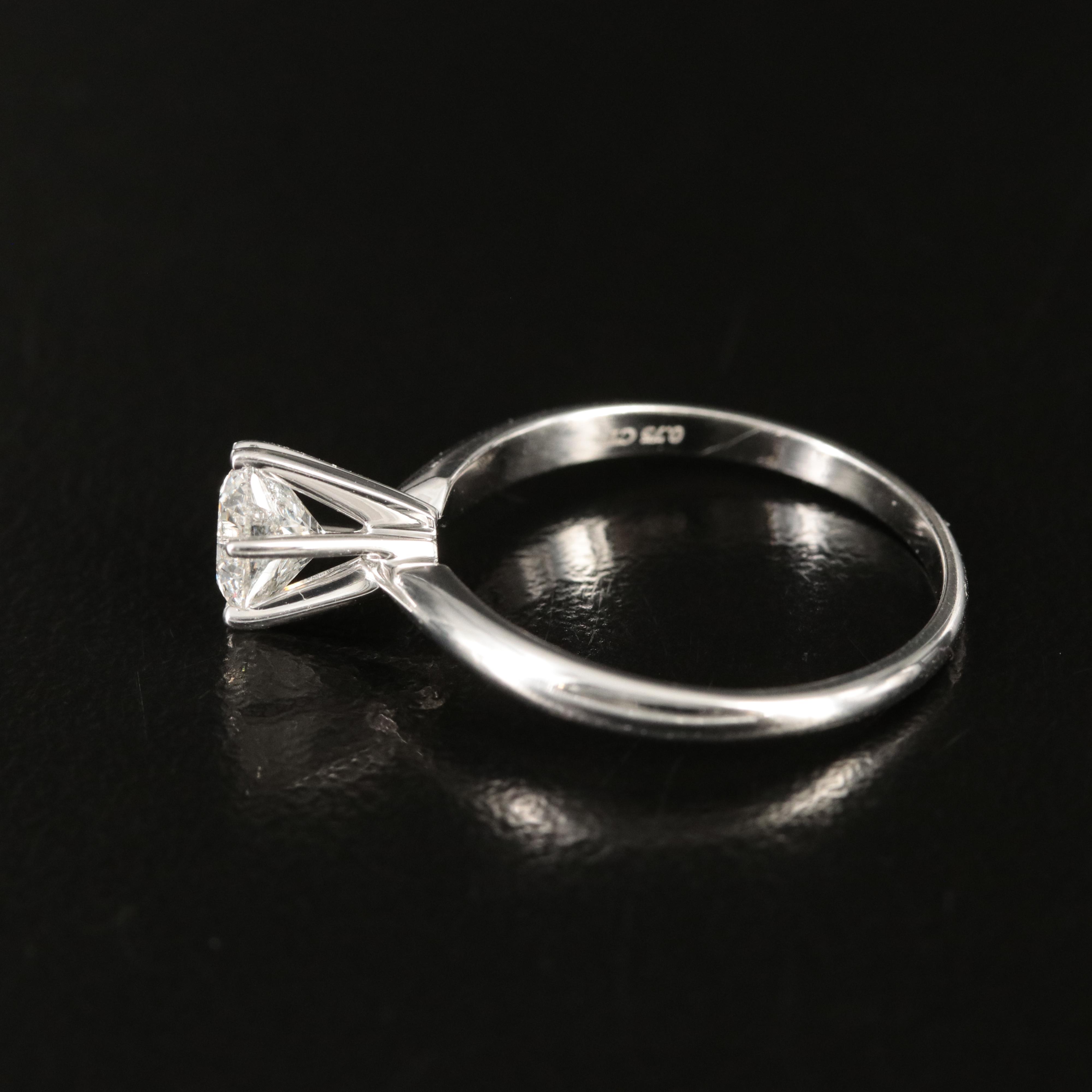 14K 0.75 CT Diamond Solitaire Ring
