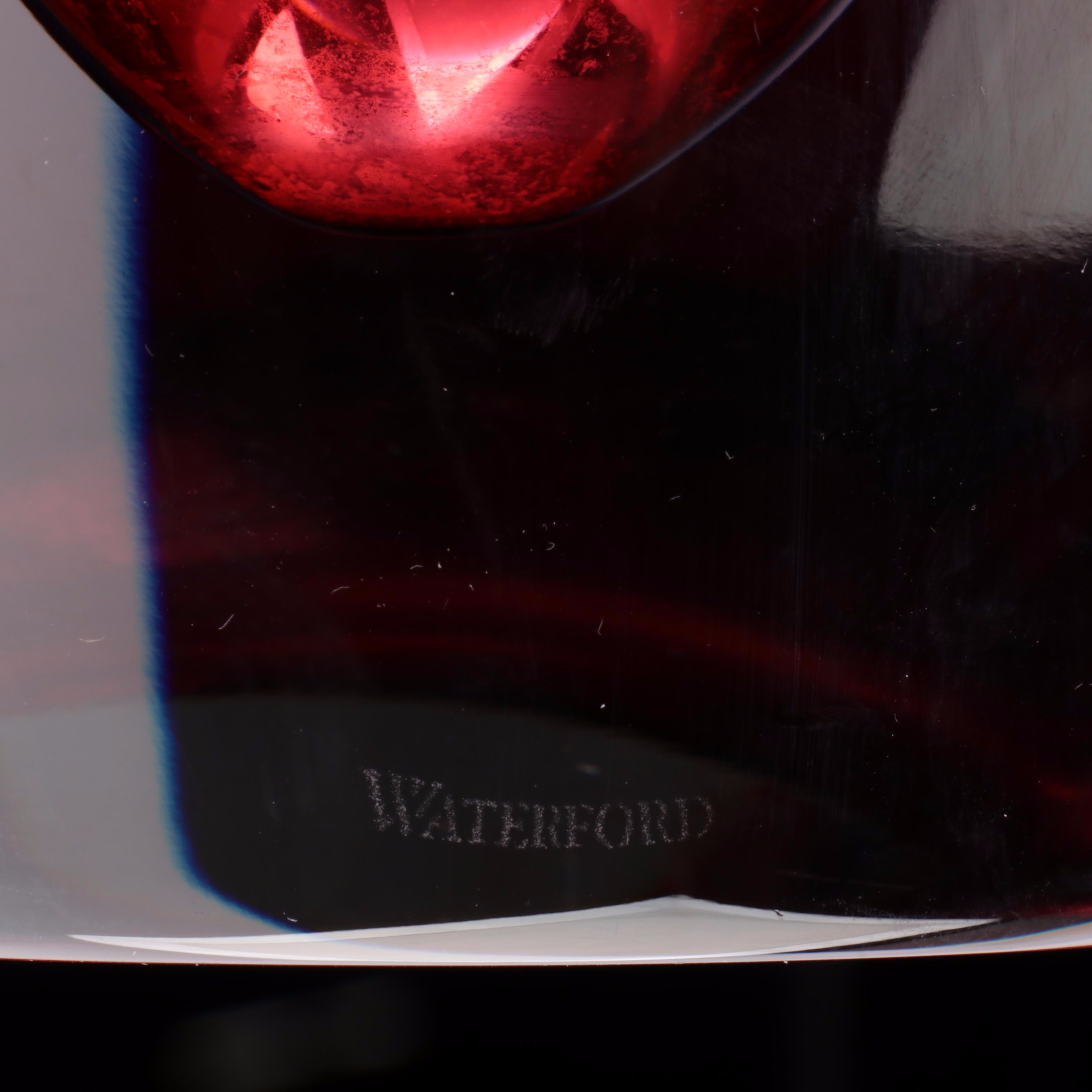 Waterford Crystal "Metra Red" Vase, 2004-2010