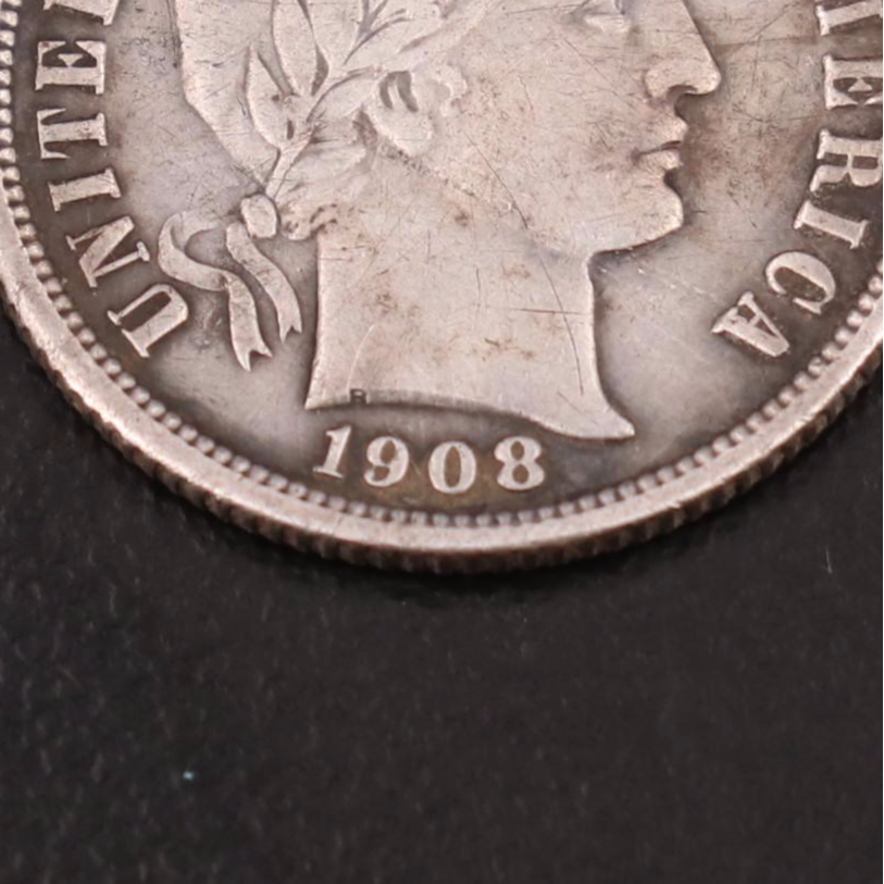 1908-O Barber Silver Dime