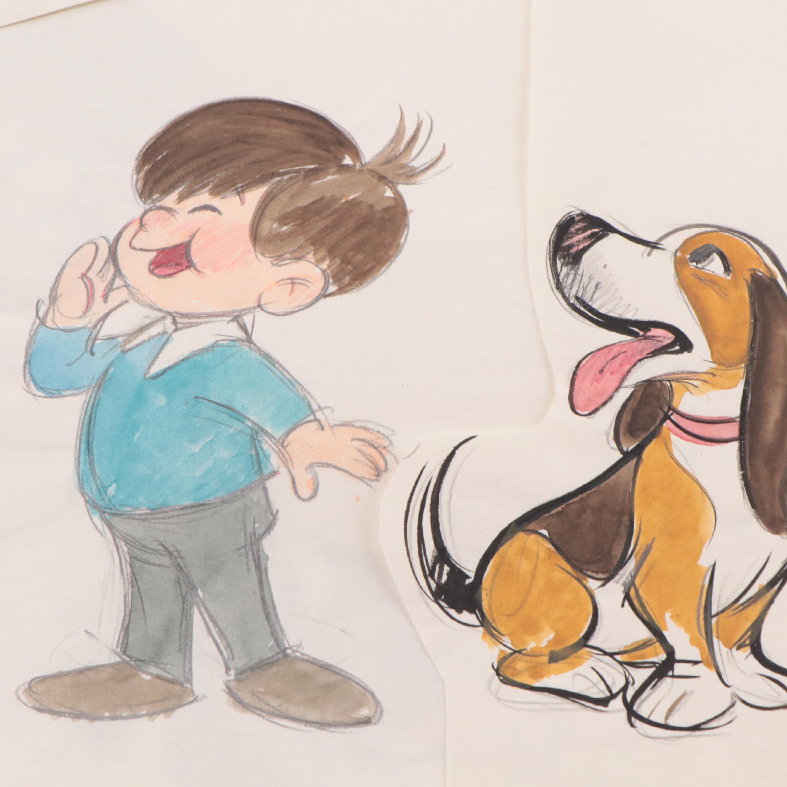 Preston Blair Commercial Advertising Production Cels and Drawings