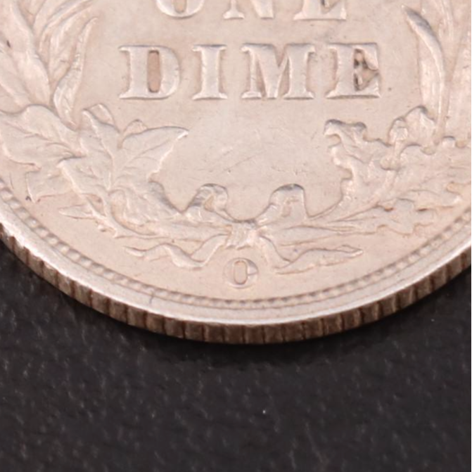 1902-O Barber Silver Dime