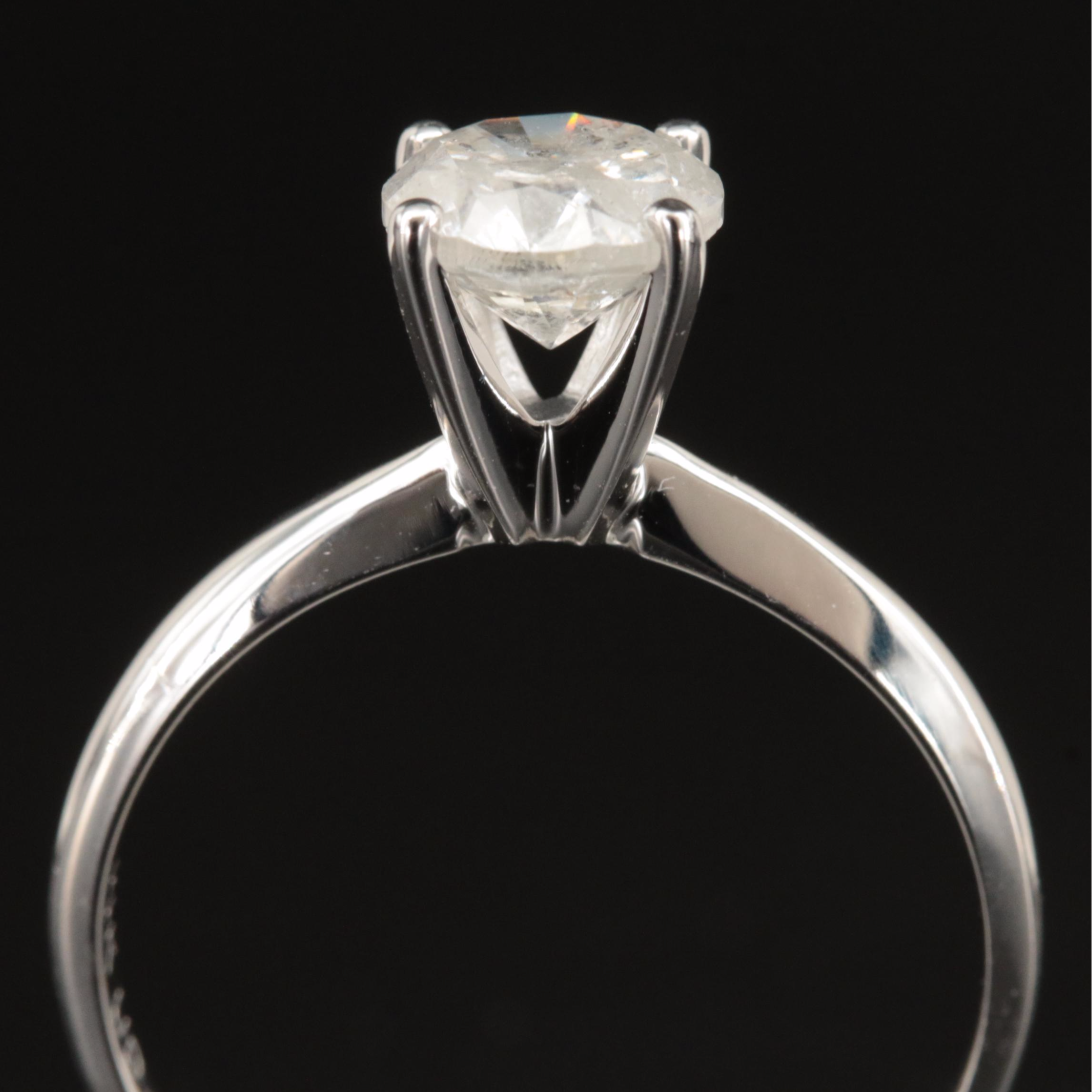 14K 1.28 CT Diamond Solitaire Ring