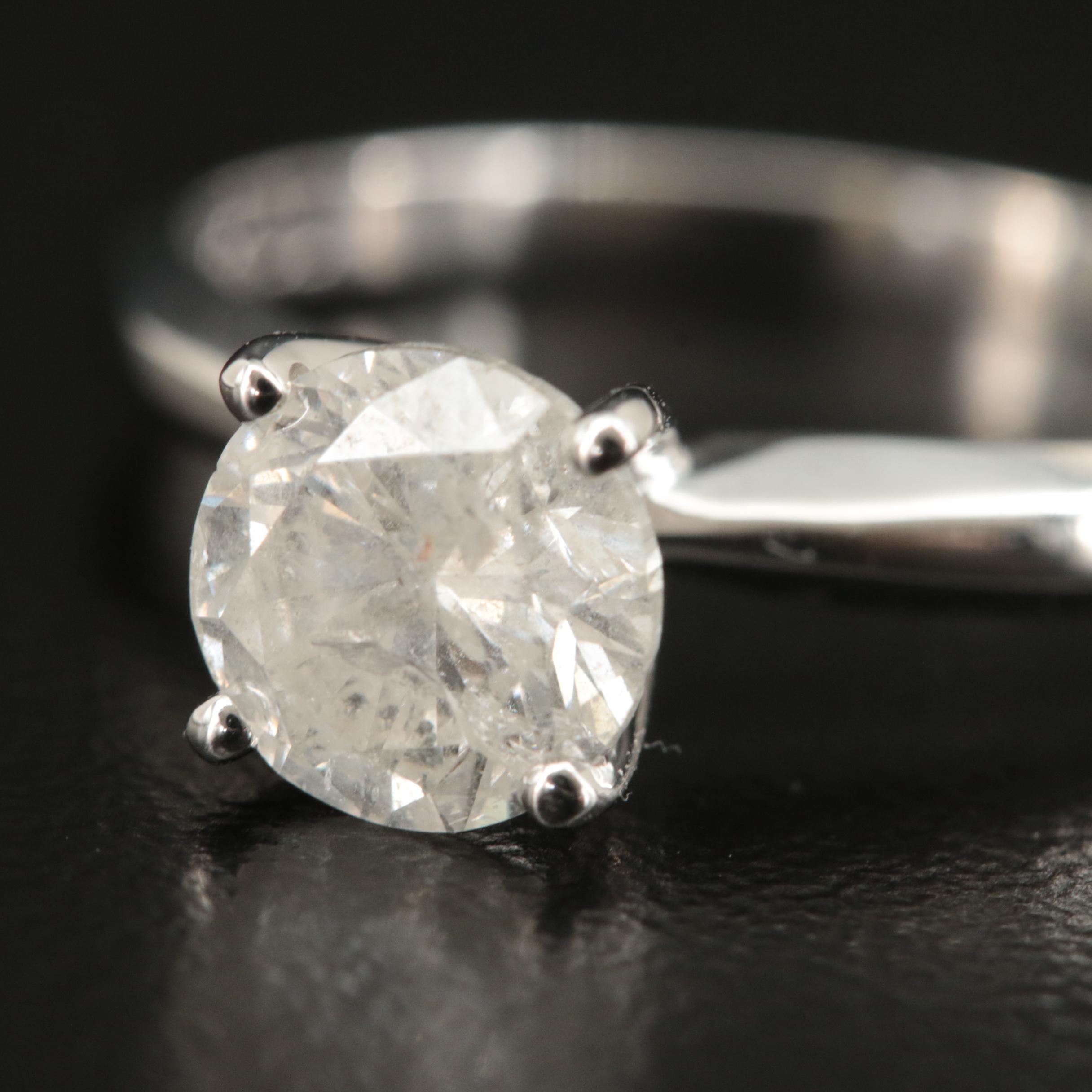 14K 1.28 CT Diamond Solitaire Ring