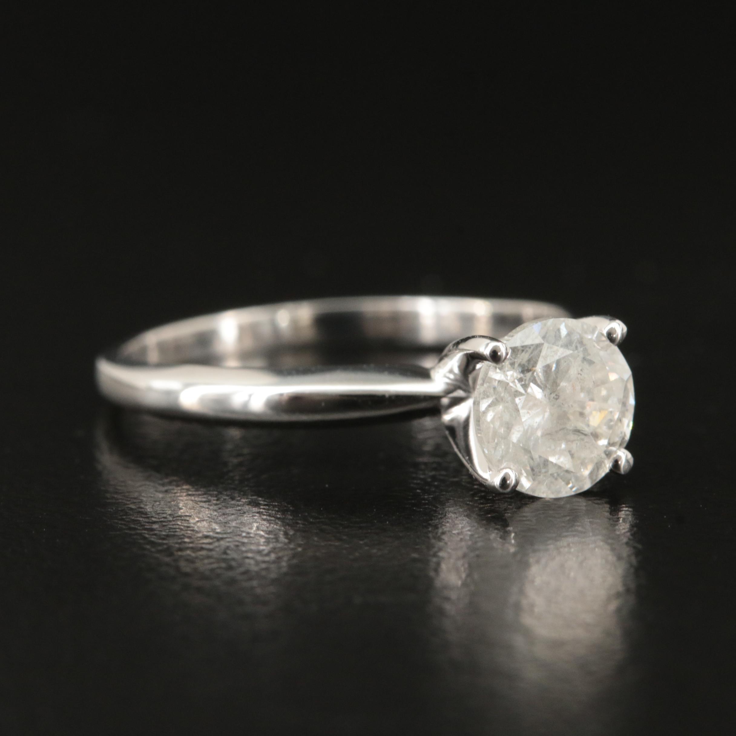 14K 1.28 CT Diamond Solitaire Ring