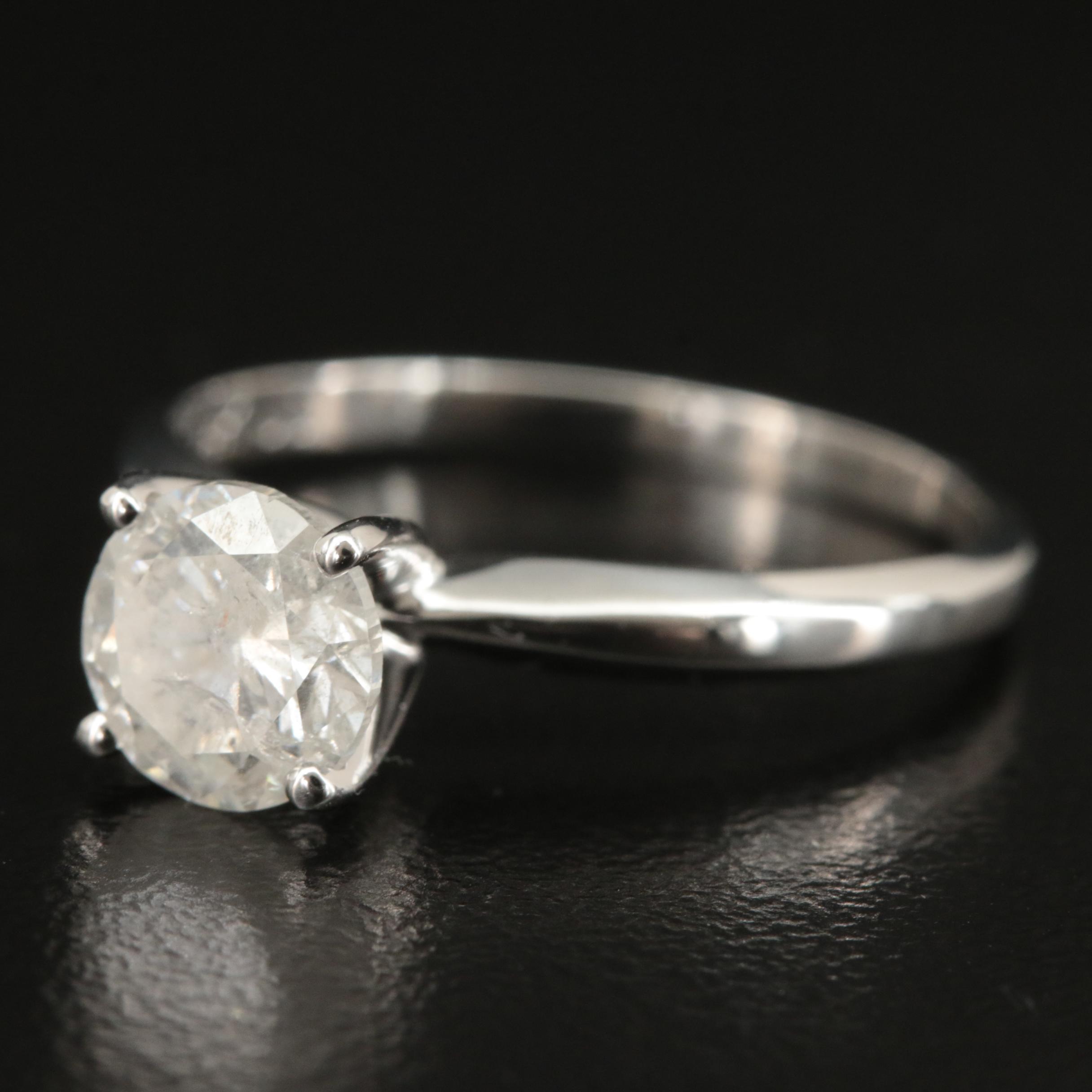 14K 1.28 CT Diamond Solitaire Ring