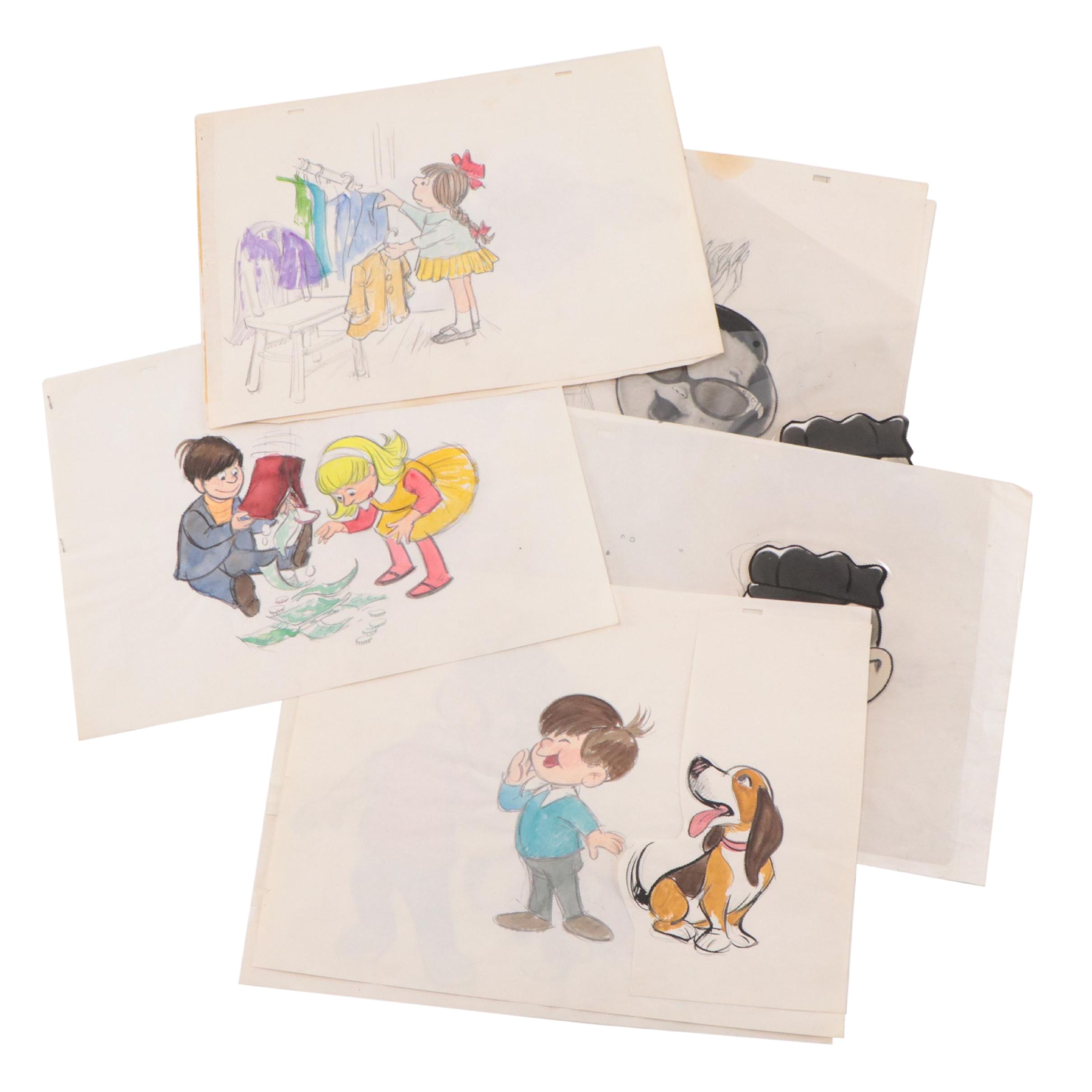 Preston Blair Commercial Advertising Production Cels and Drawings