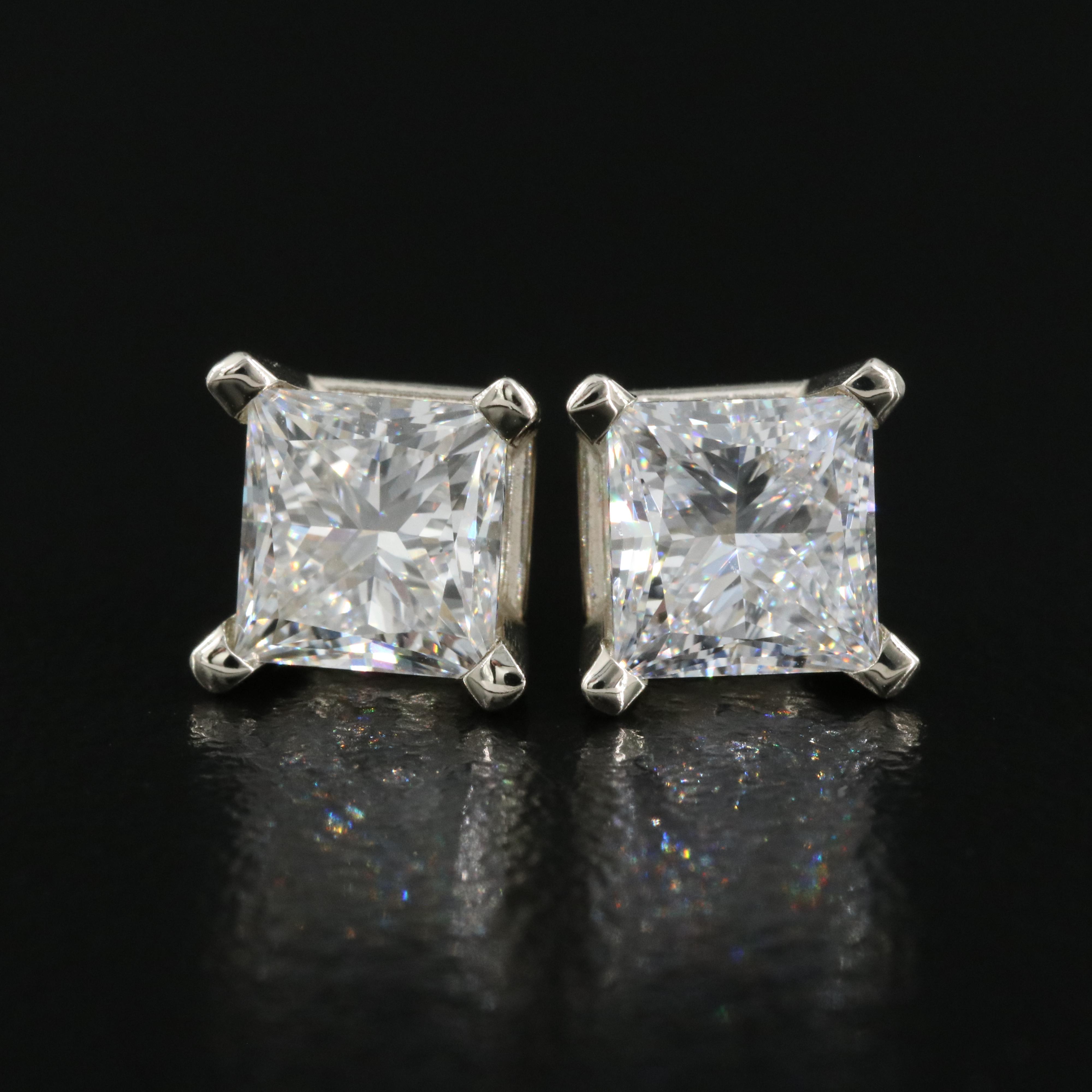 14K 2.47 CTW Lab Grown Diamond Stud Earrings with IGI Reports
