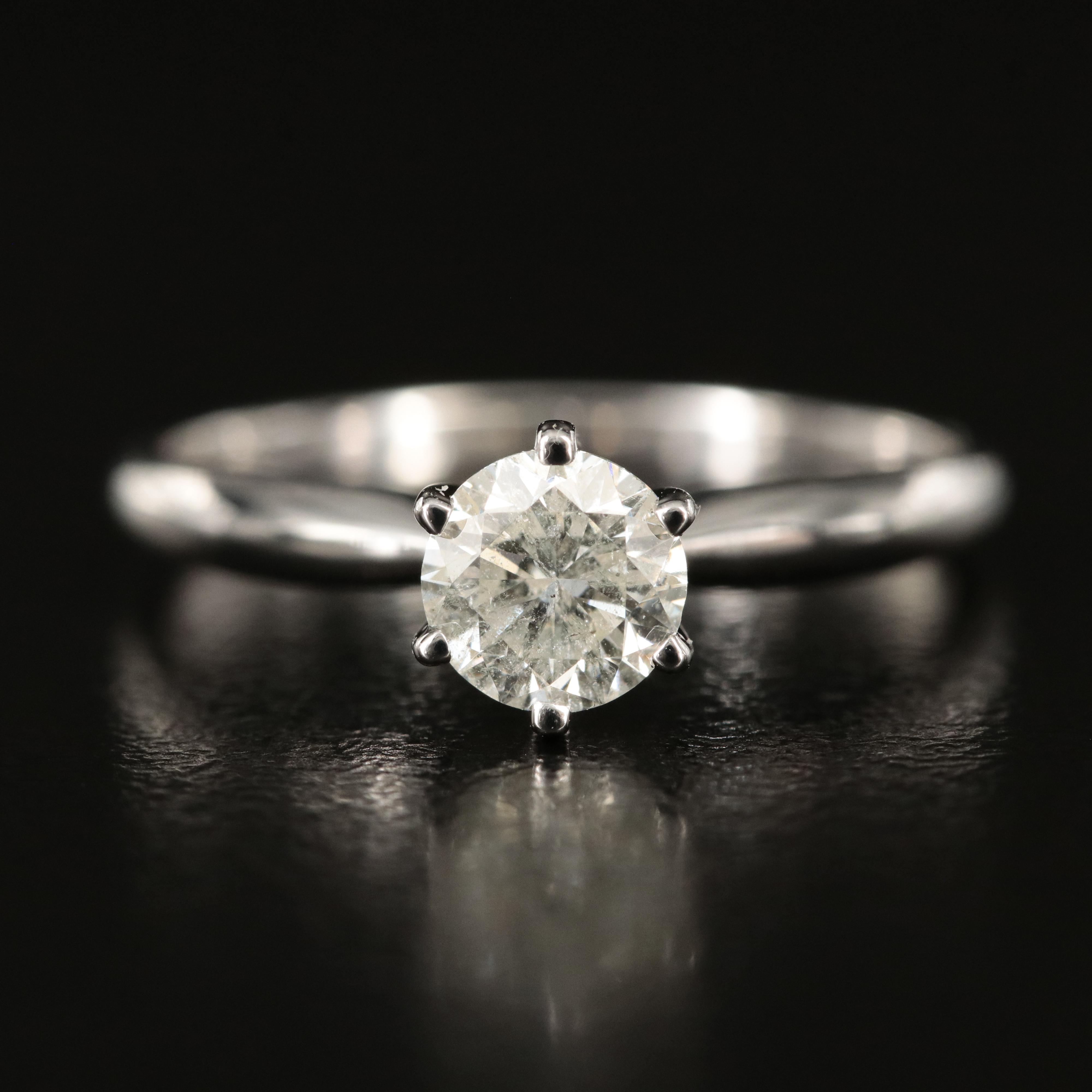 14K 0.71 CT Diamond Solitaire Ring