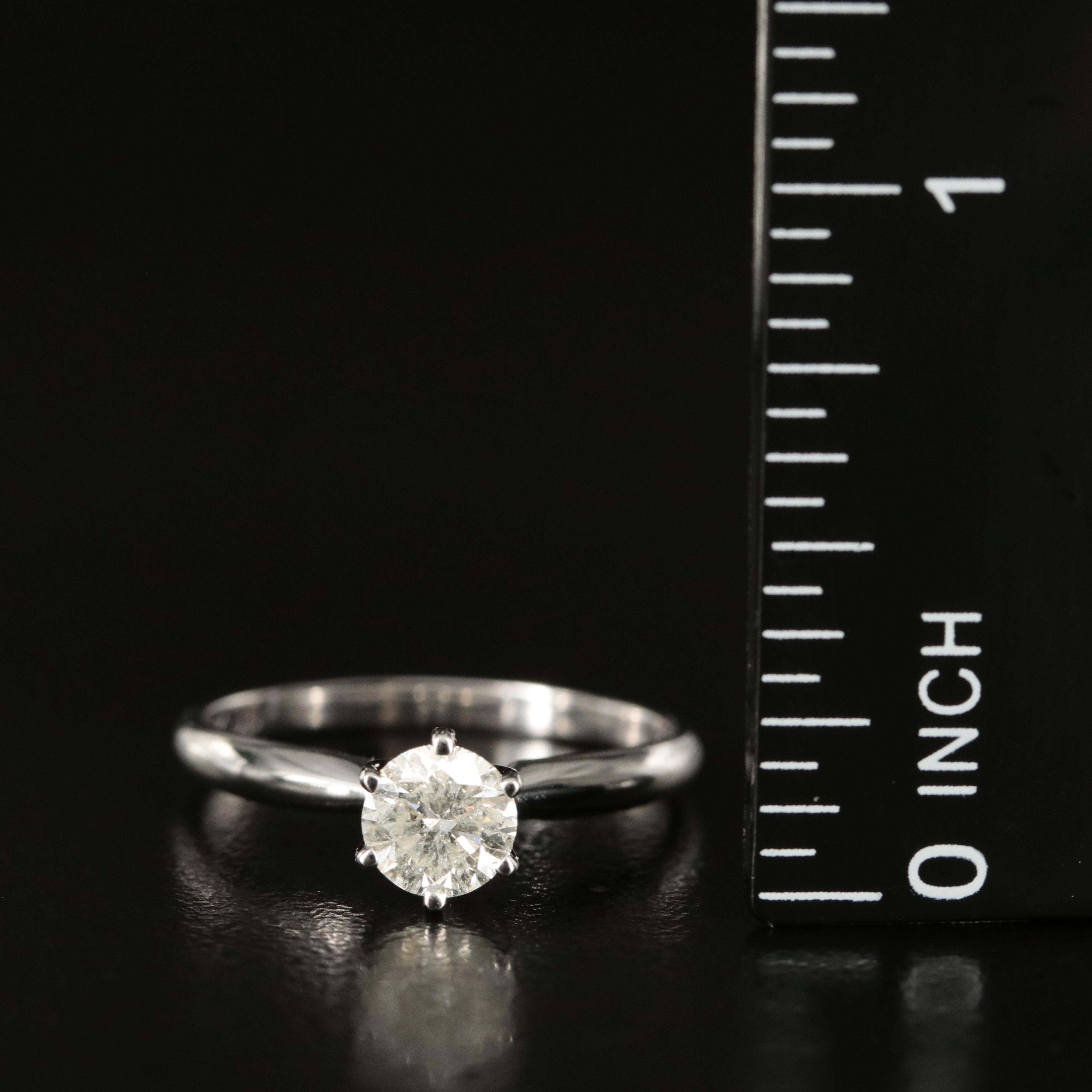 14K 0.71 CT Diamond Solitaire Ring