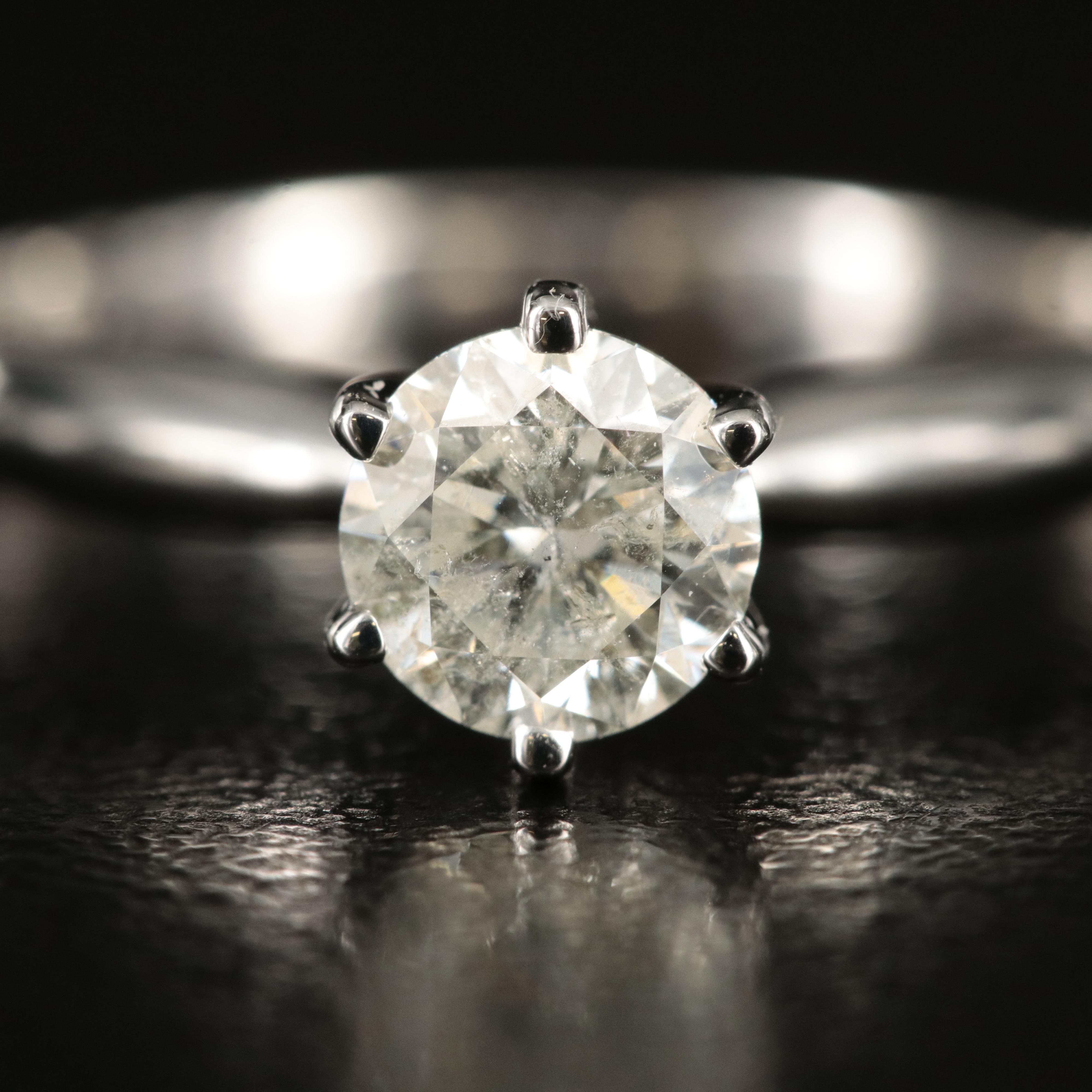 14K 0.71 CT Diamond Solitaire Ring