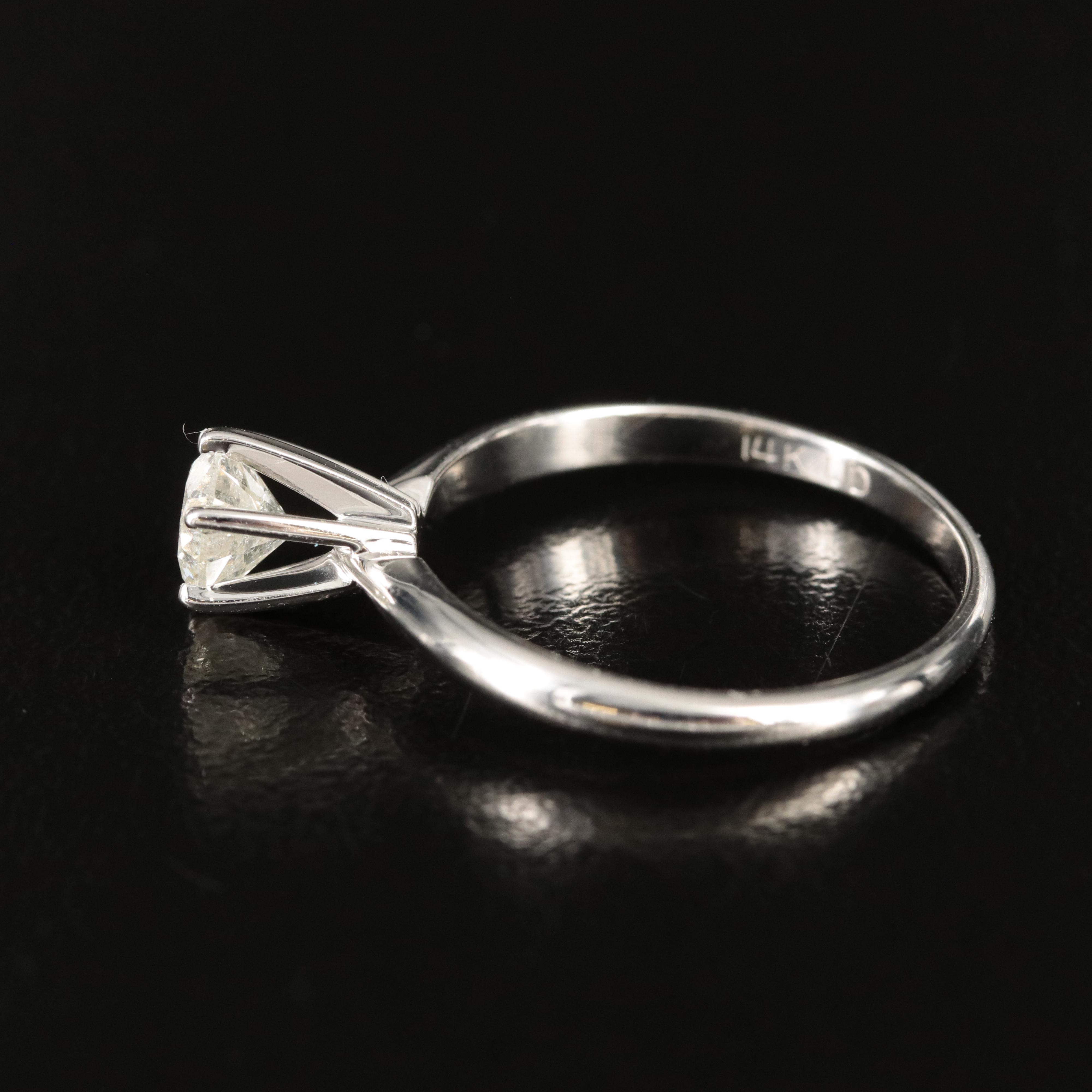 14K 0.71 CT Diamond Solitaire Ring
