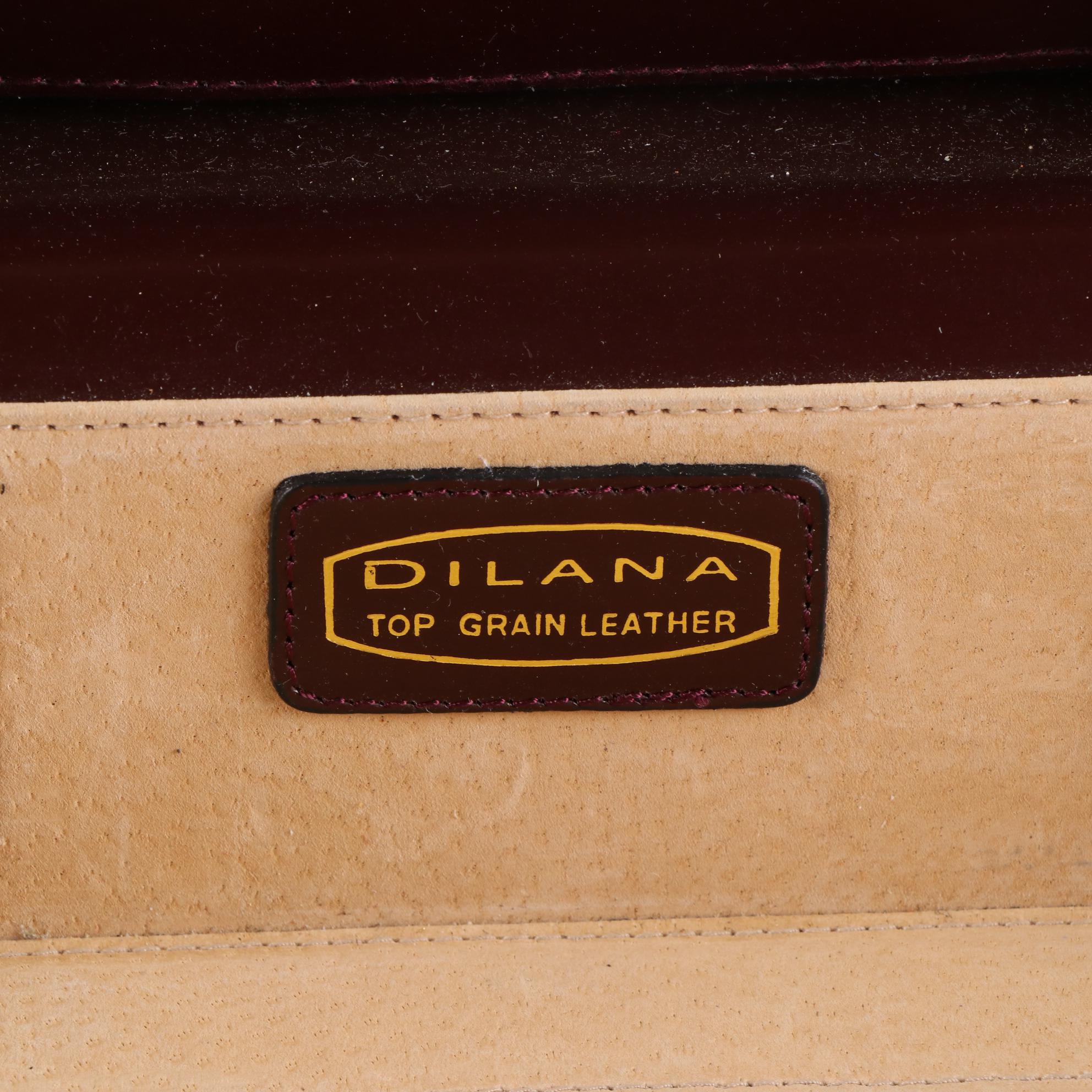 Dilana Locking Leather Briefcase