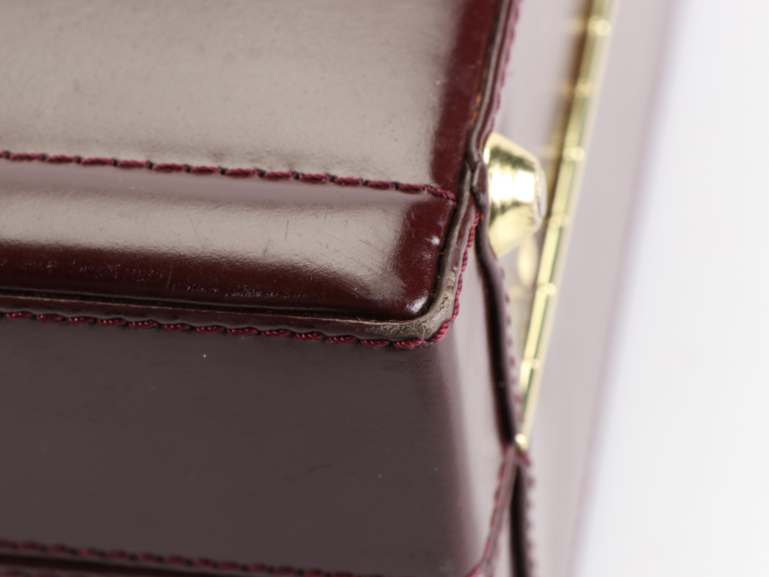 Dilana Locking Leather Briefcase