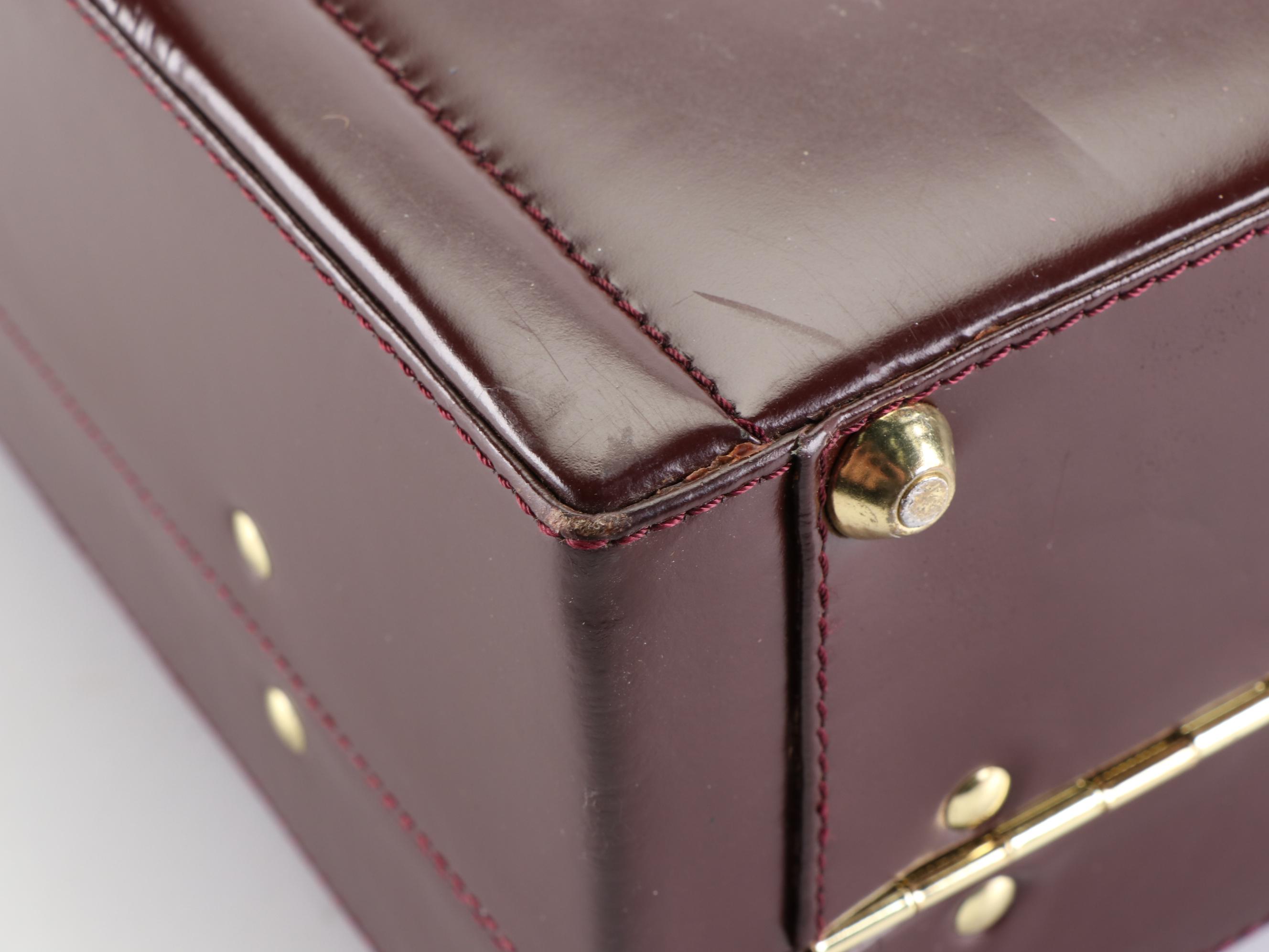 Dilana Locking Leather Briefcase