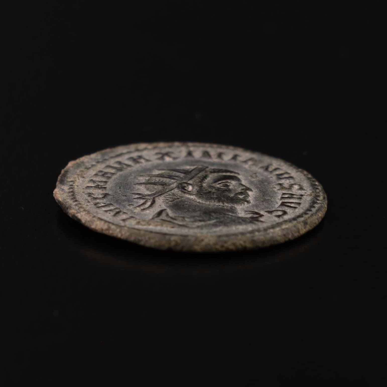 Ancient Roman Imperial Æ Antoninianus of Maximianus, ca. 295 AD