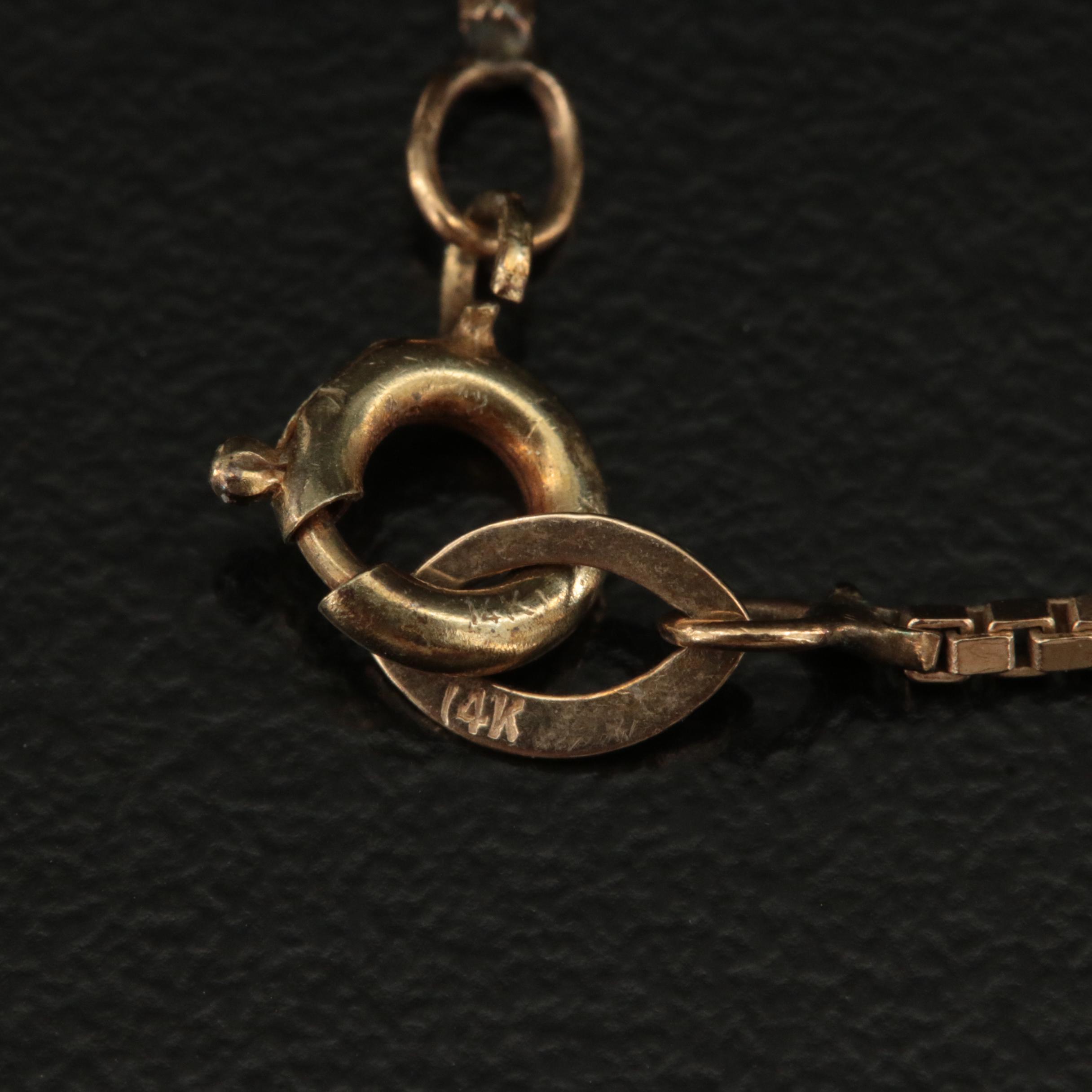 14K Necklace with 1996 $5 Gold Eagle Bullion Coin