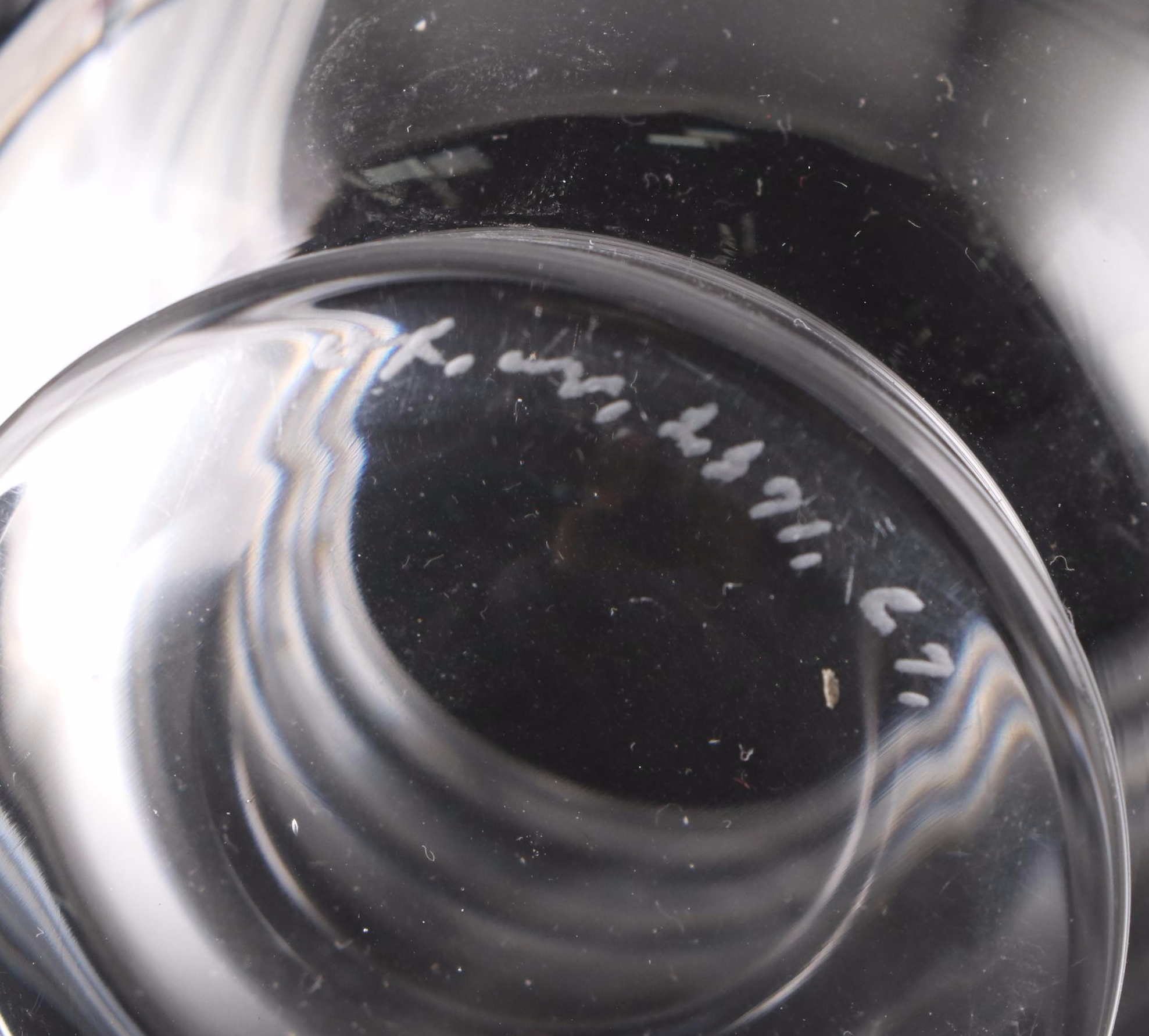 Orrefors Crystal "Love Birds" vase with Waterford Crystal "Carriage" Clock