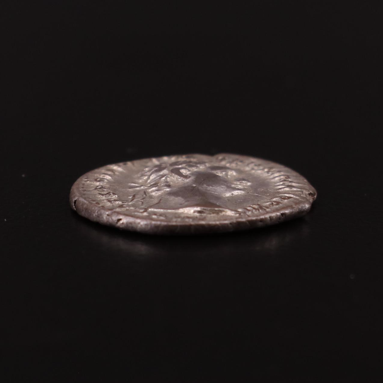 Ancient Roman Imperial Denarius of Domitian, ca. 81 AD
