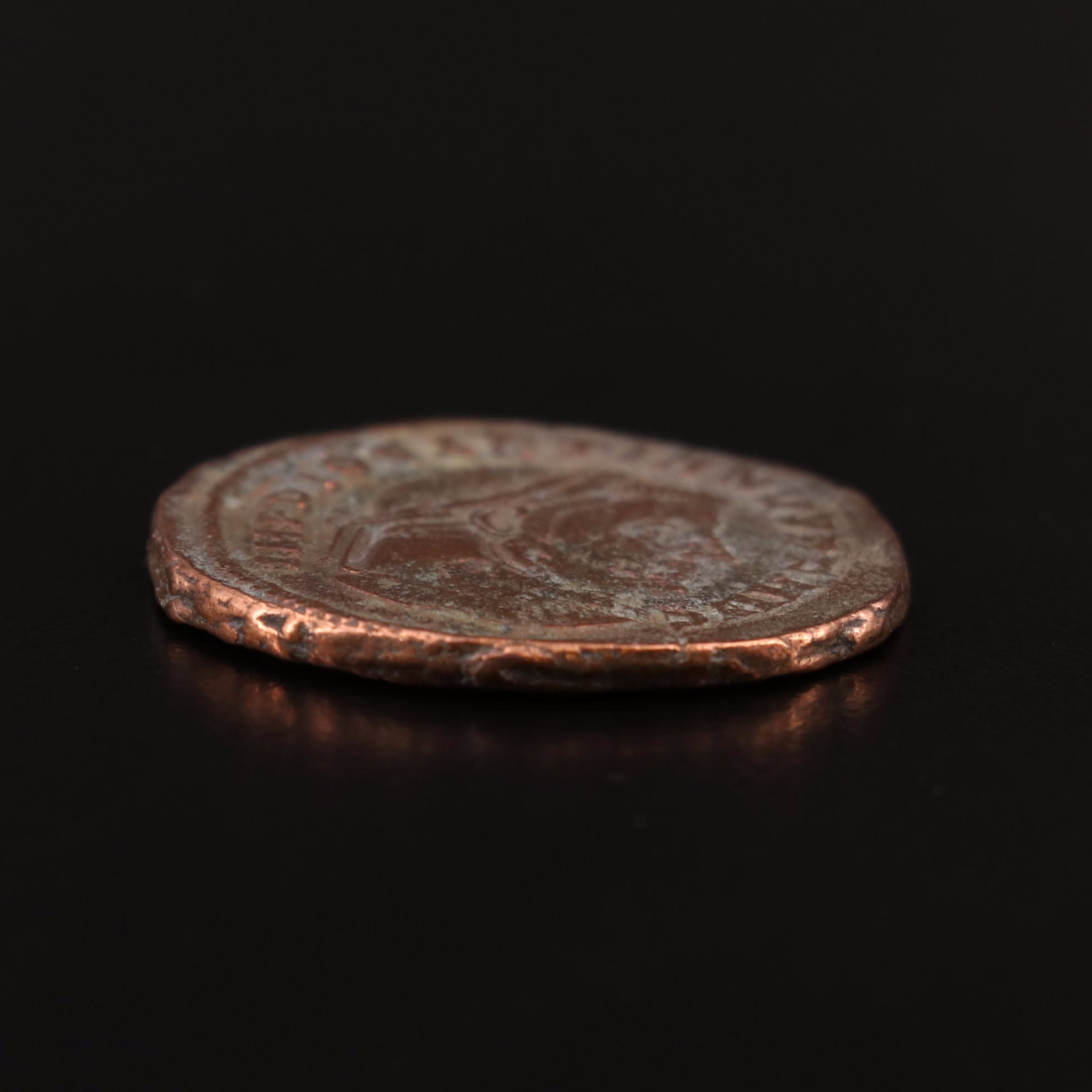 Ancient Roman Imperial Follis of Diocletian, ca. 284 AD