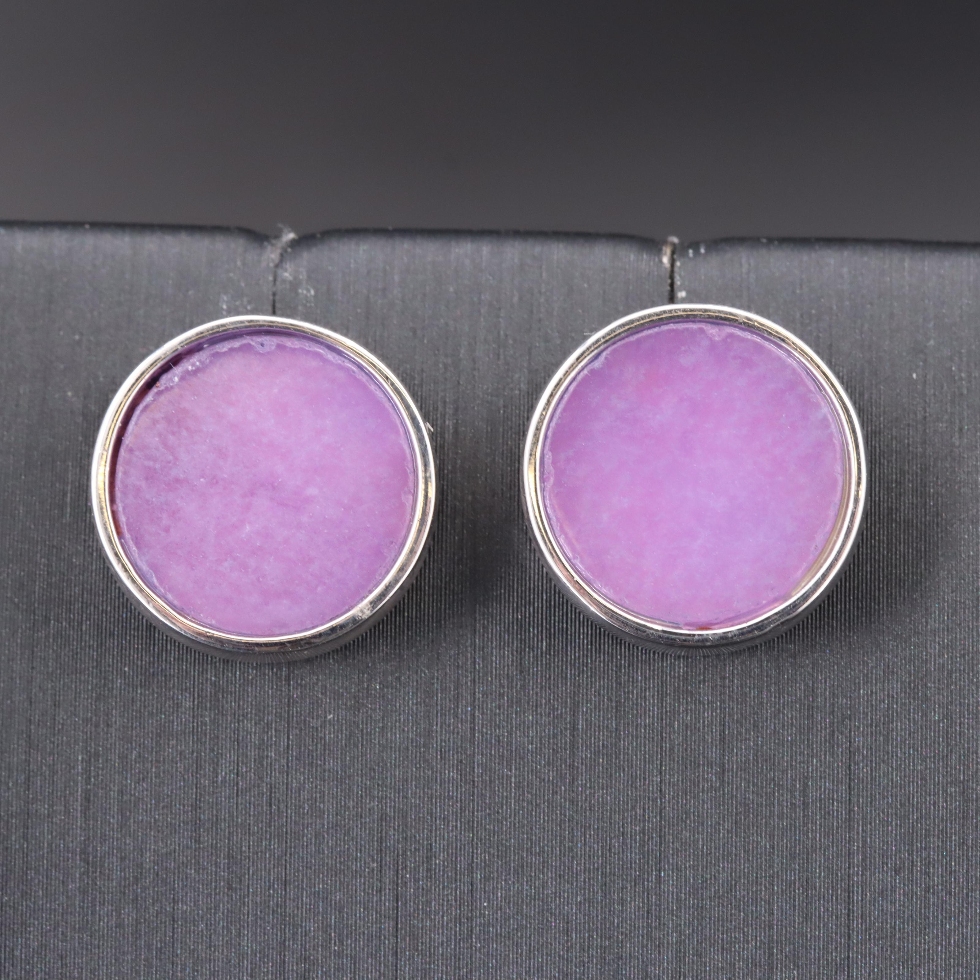 Sterling Quartz Stud Earrings