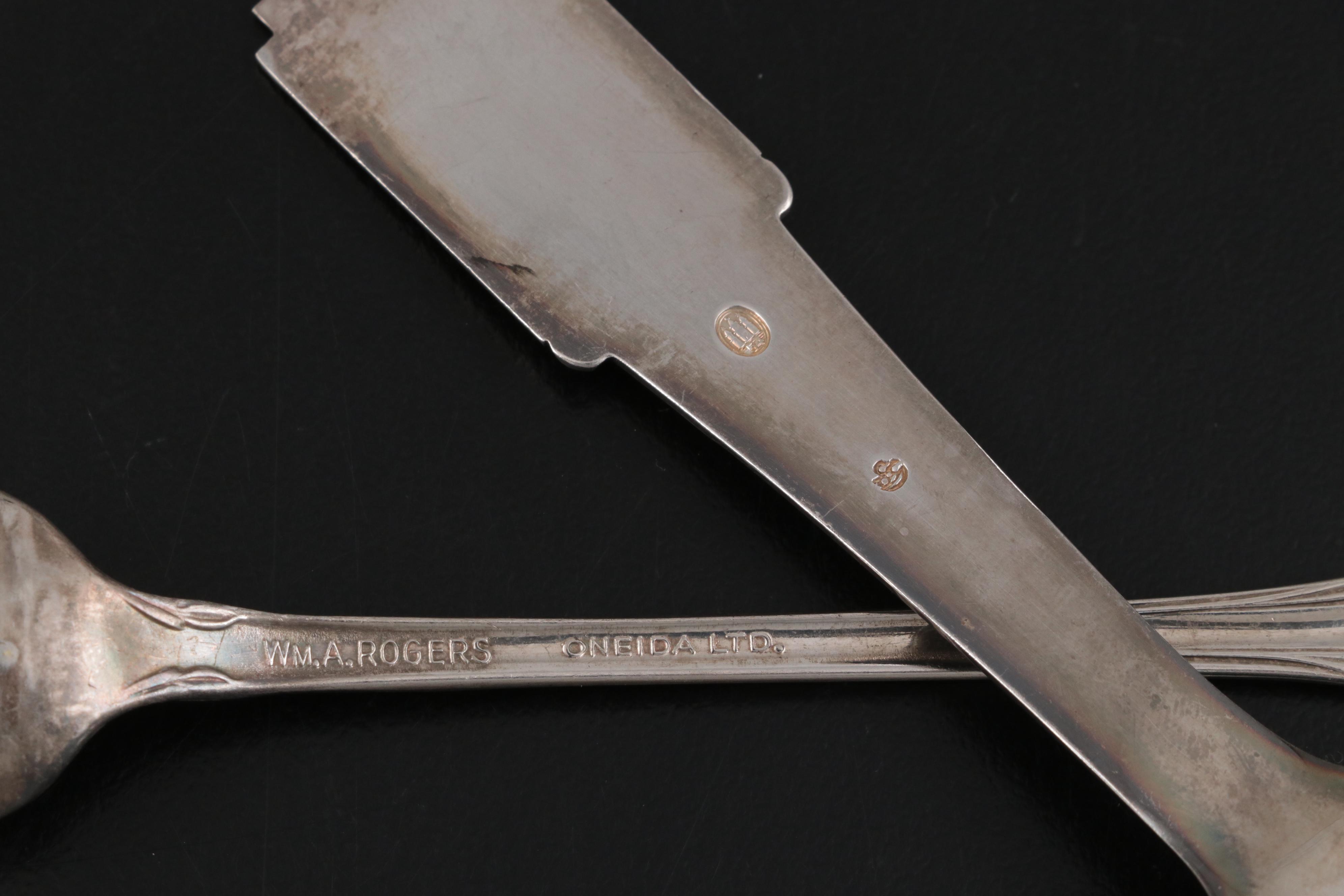 Oneida Community Silver Plate "Coronation" Flatware and Serving Utensils