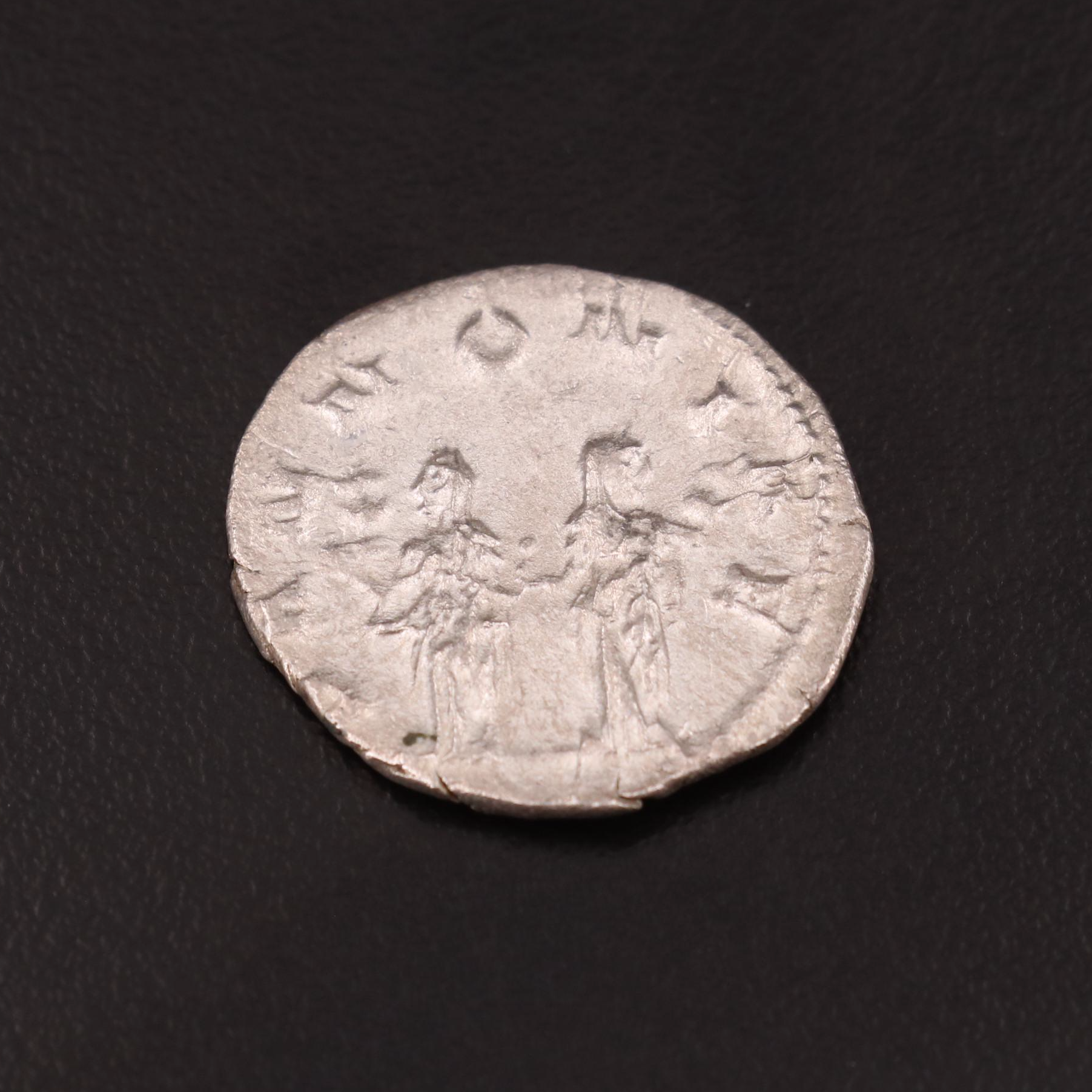Ancient Roman Imperial AR Antoninianus of Trajan Decius, ca. 250 AD