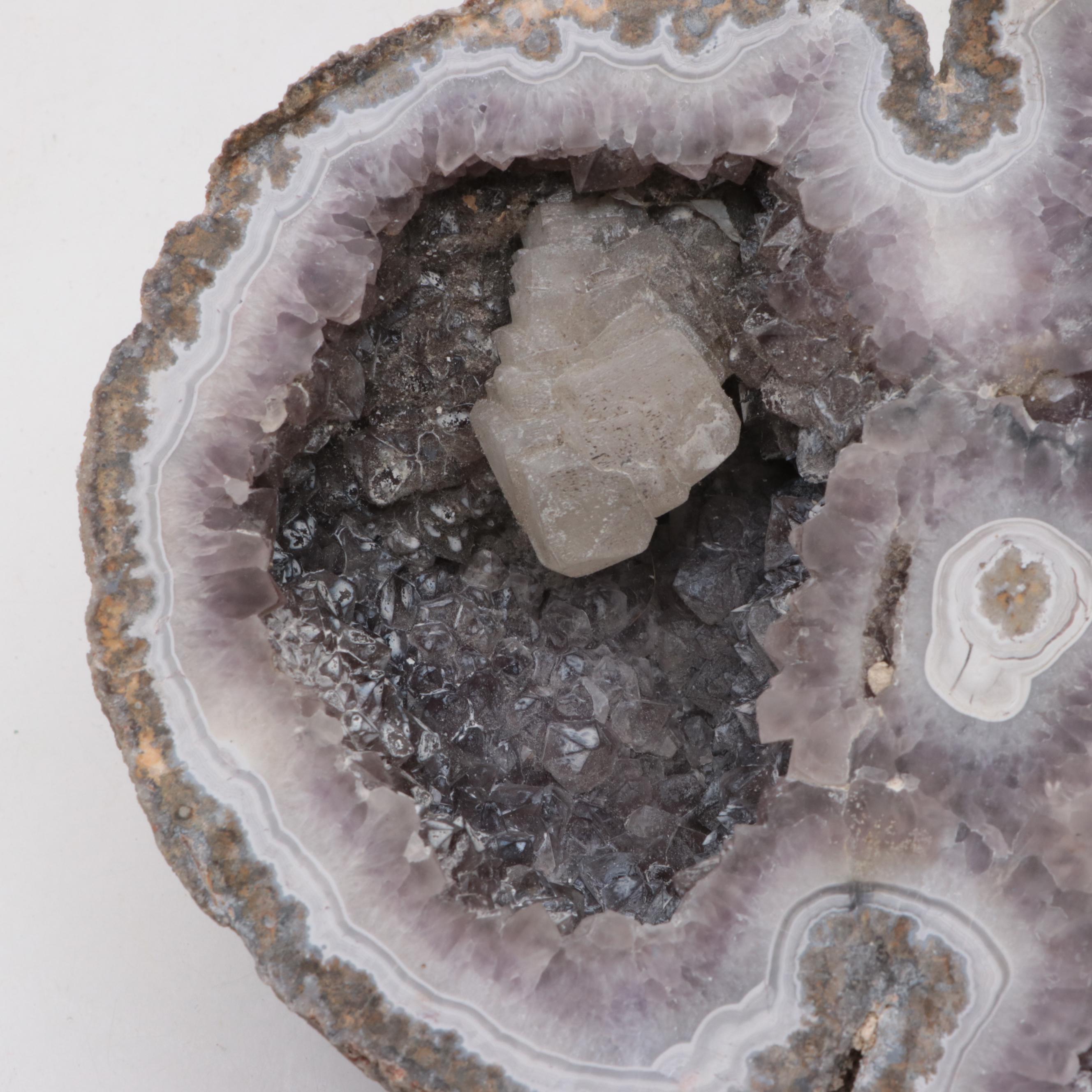 Amethyst Geode Half-Cut Specimen