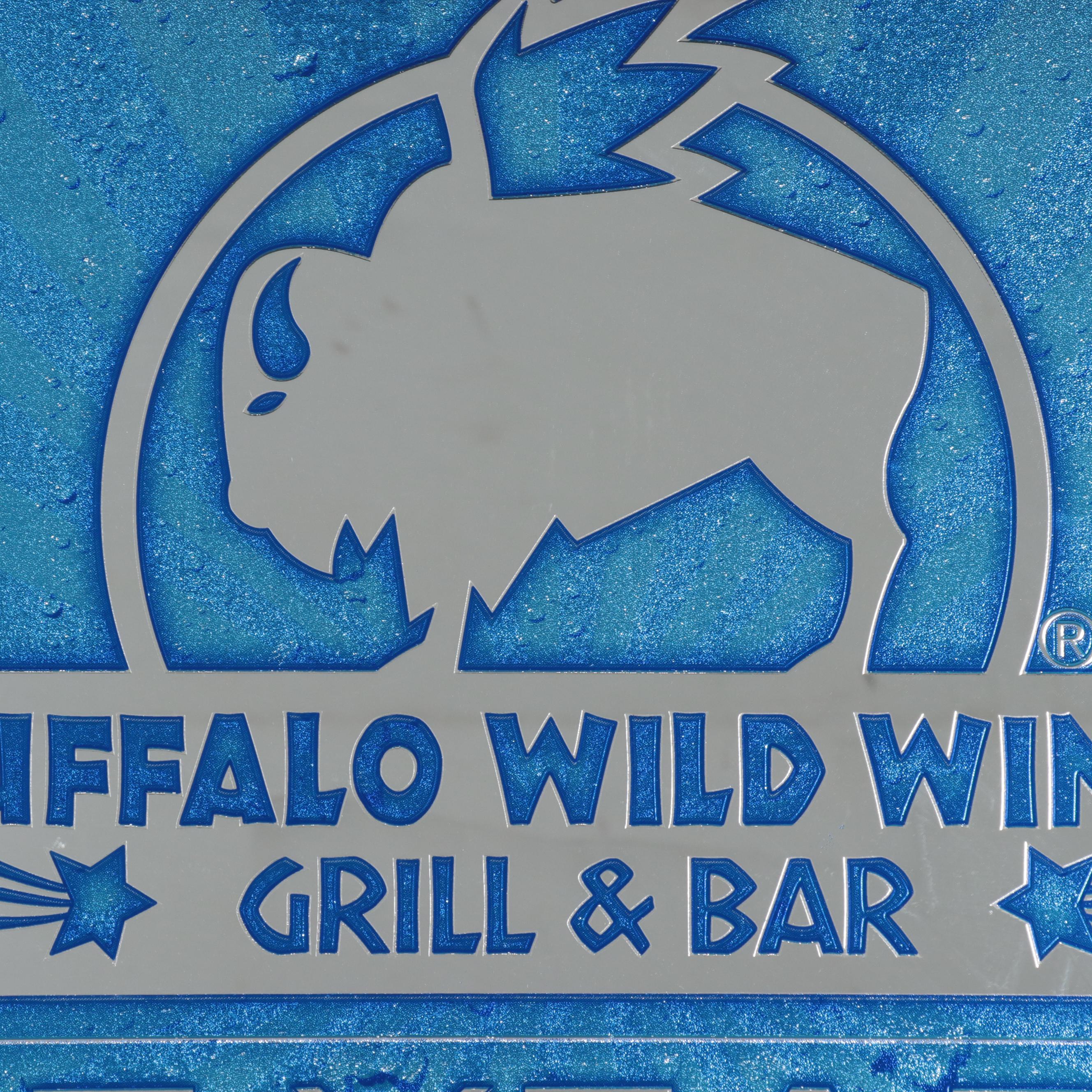 Bud Light and Buffalo Wild Wings Framed Mirror Sign