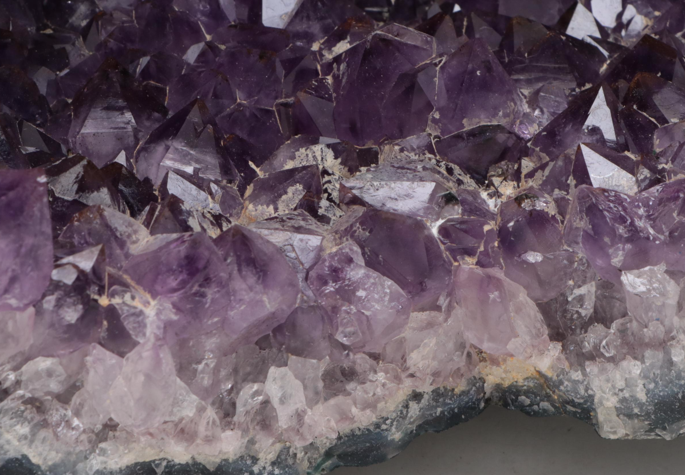 Large Purple Amethyst Geode Half Specimen