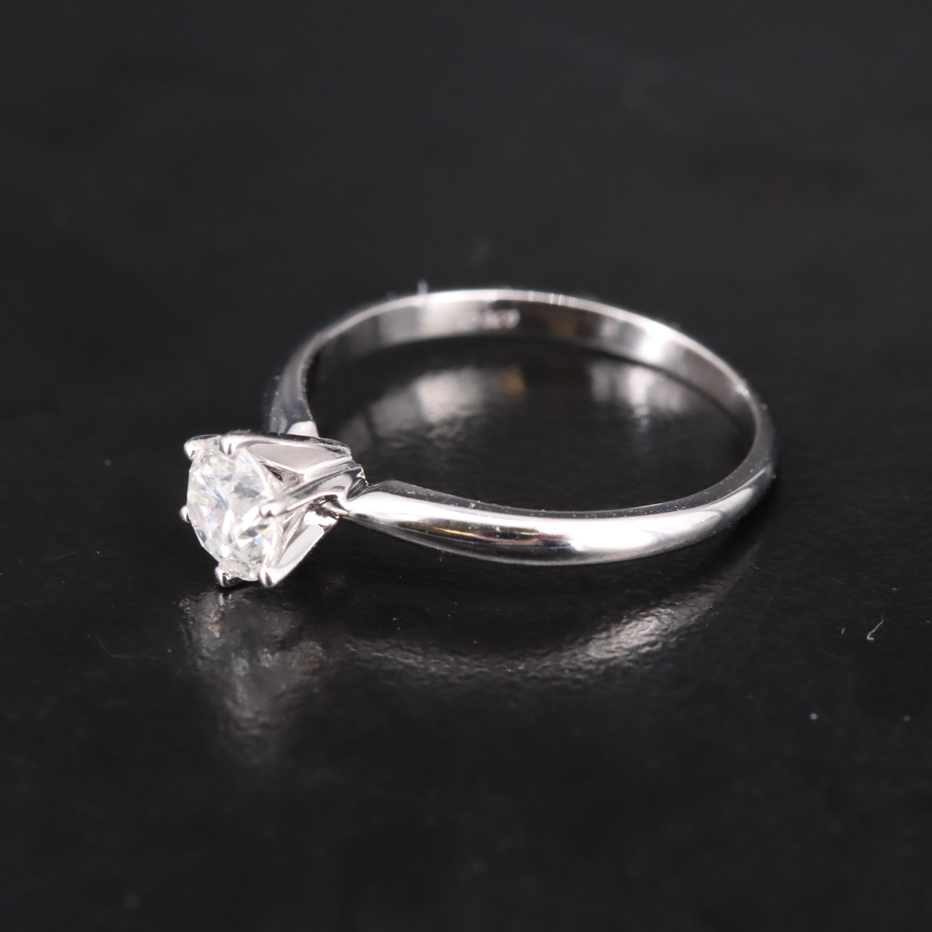 14K 0.70 CT Diamond Solitaire Ring