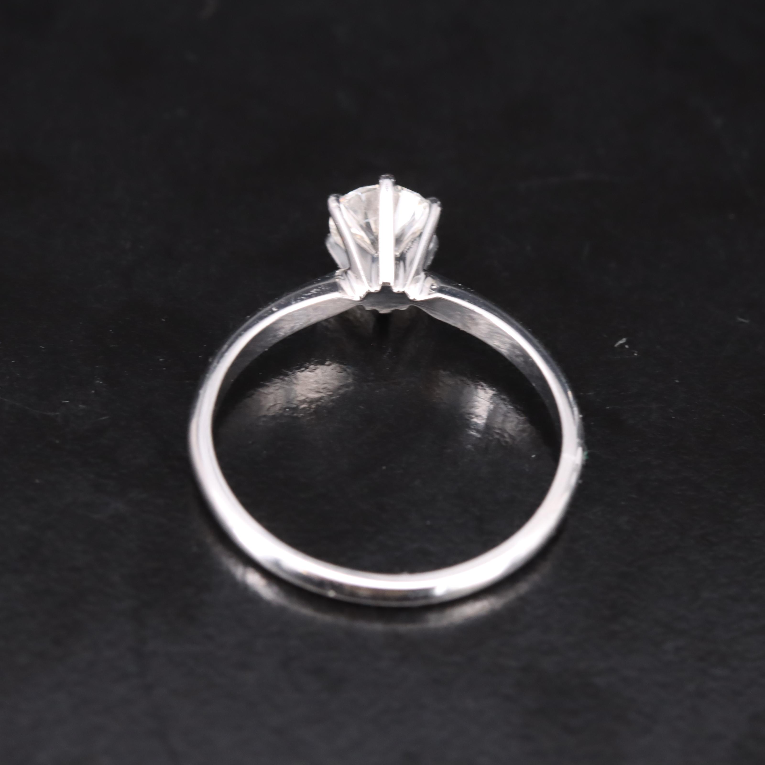 14K 0.70 CT Diamond Solitaire Ring