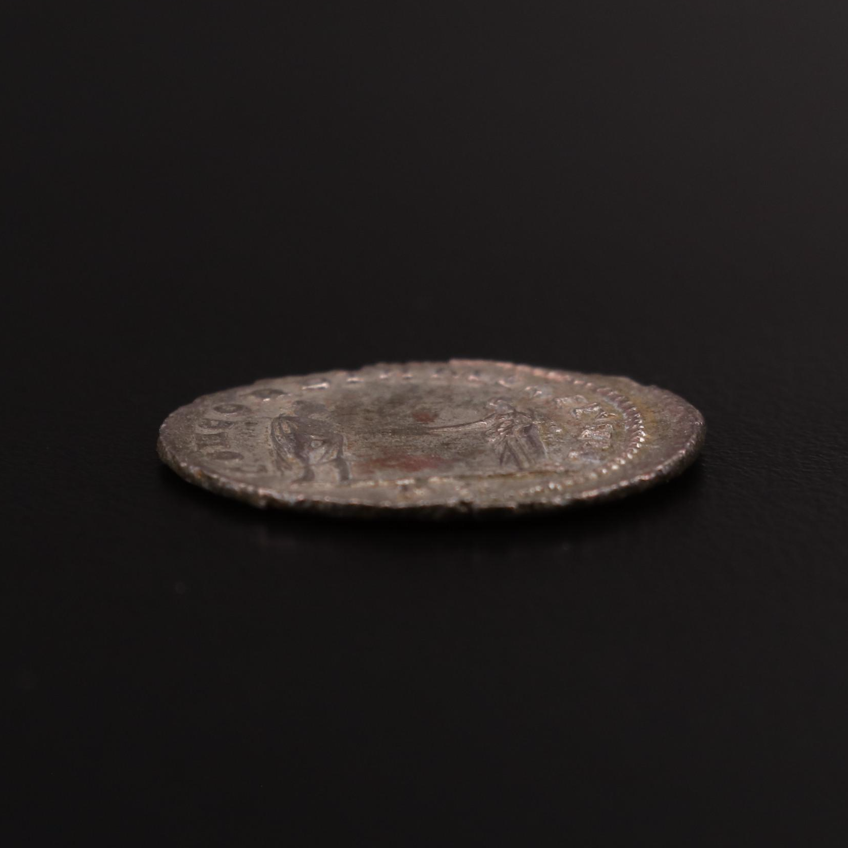 Ancient Roman Imperial Silvered AE Antoninianus of Aurelian, ca. 270 AD