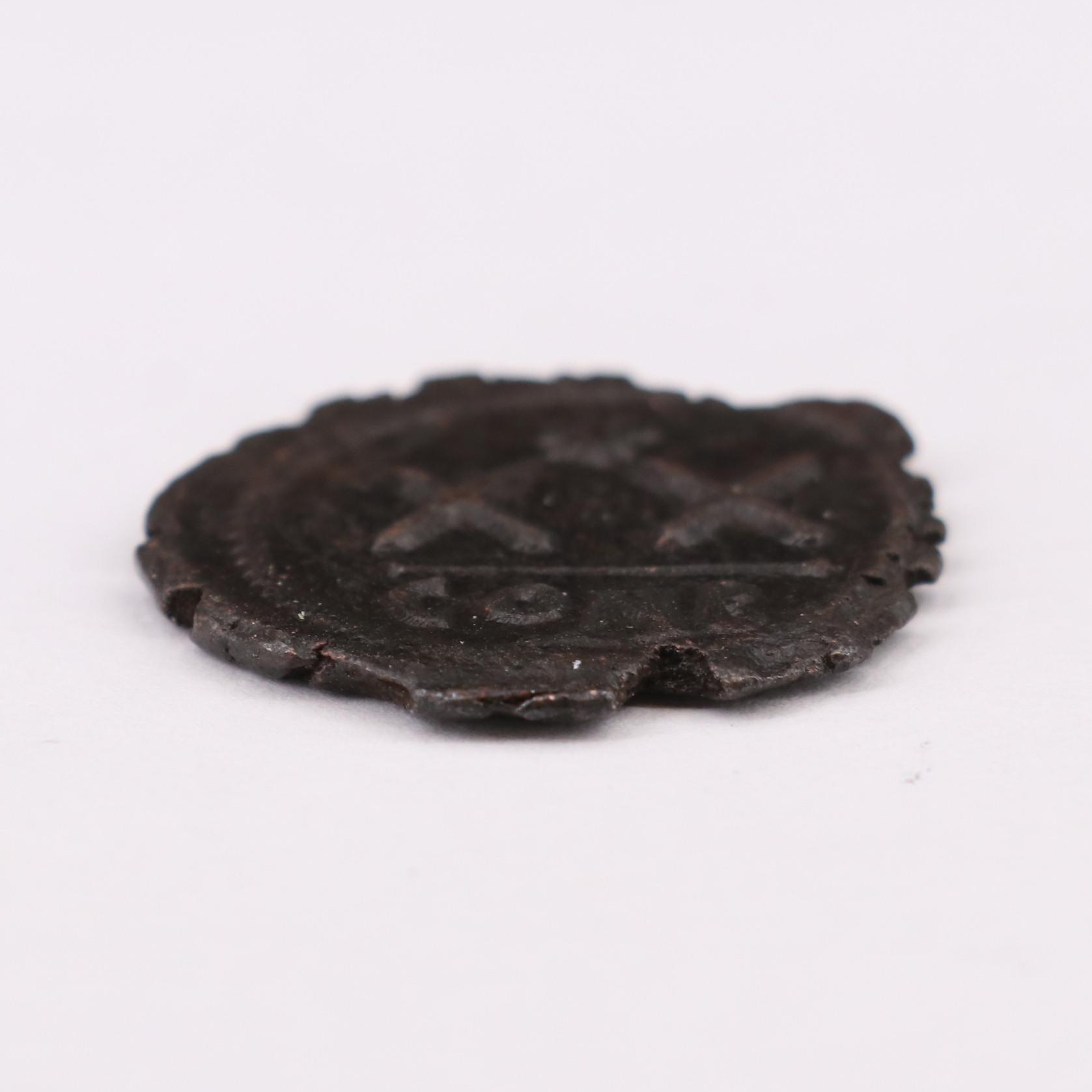 Ancient Byzantine Half Follis Coin of Phocas, ca. 602 AD