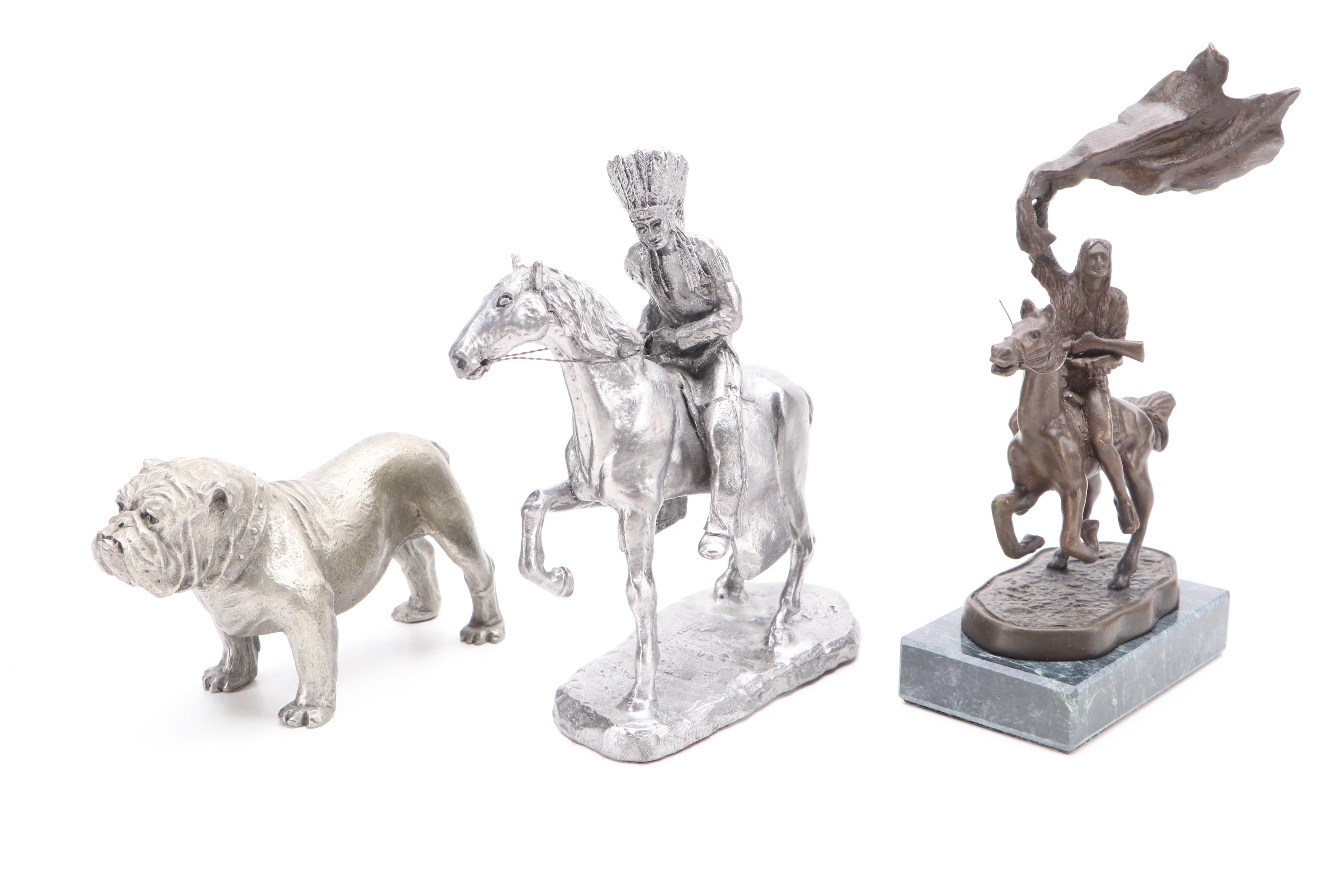 Hudson with Other Pewter and Metal Figurines