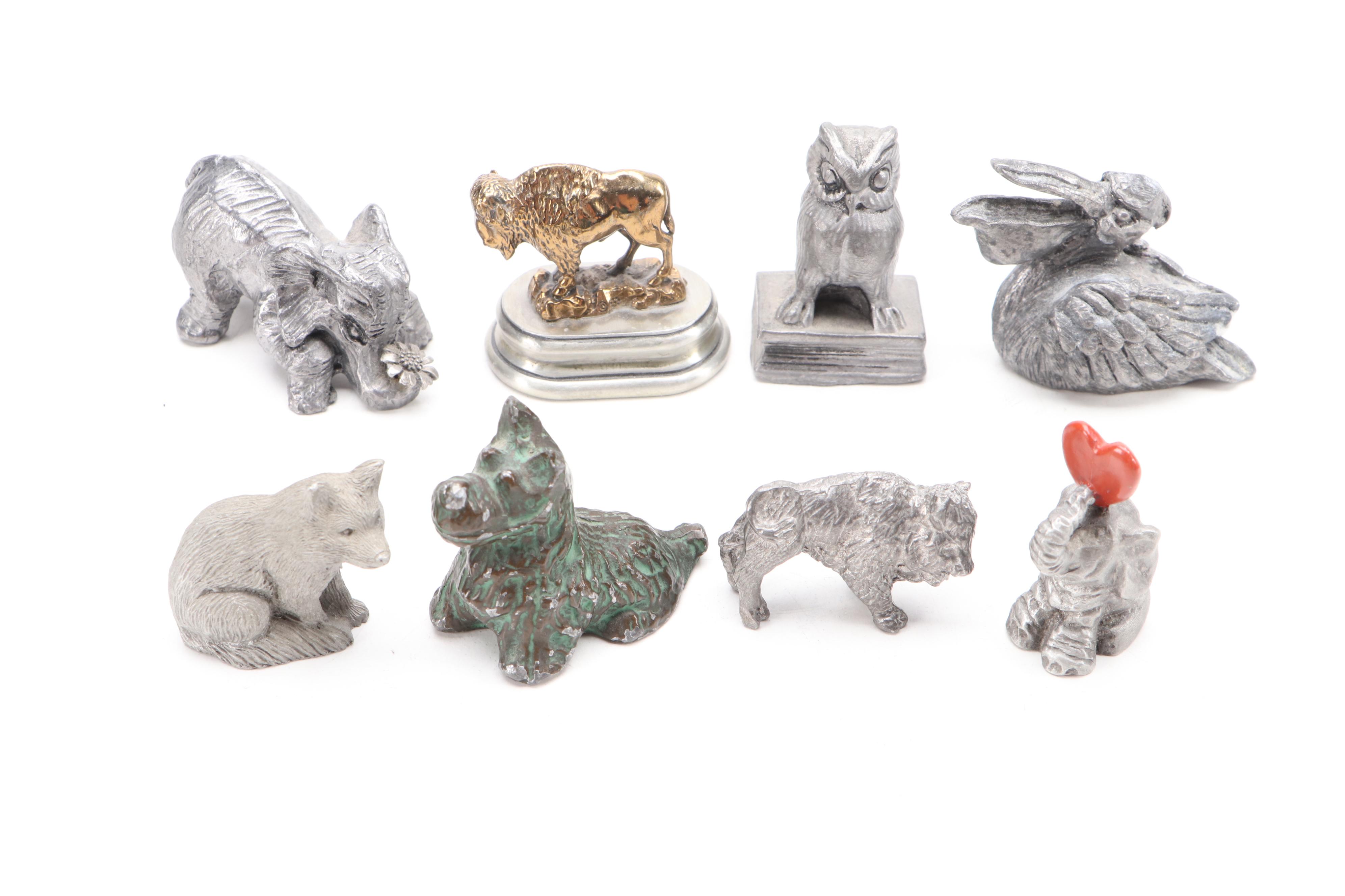 Hudson with Other Pewter and Metal Figurines