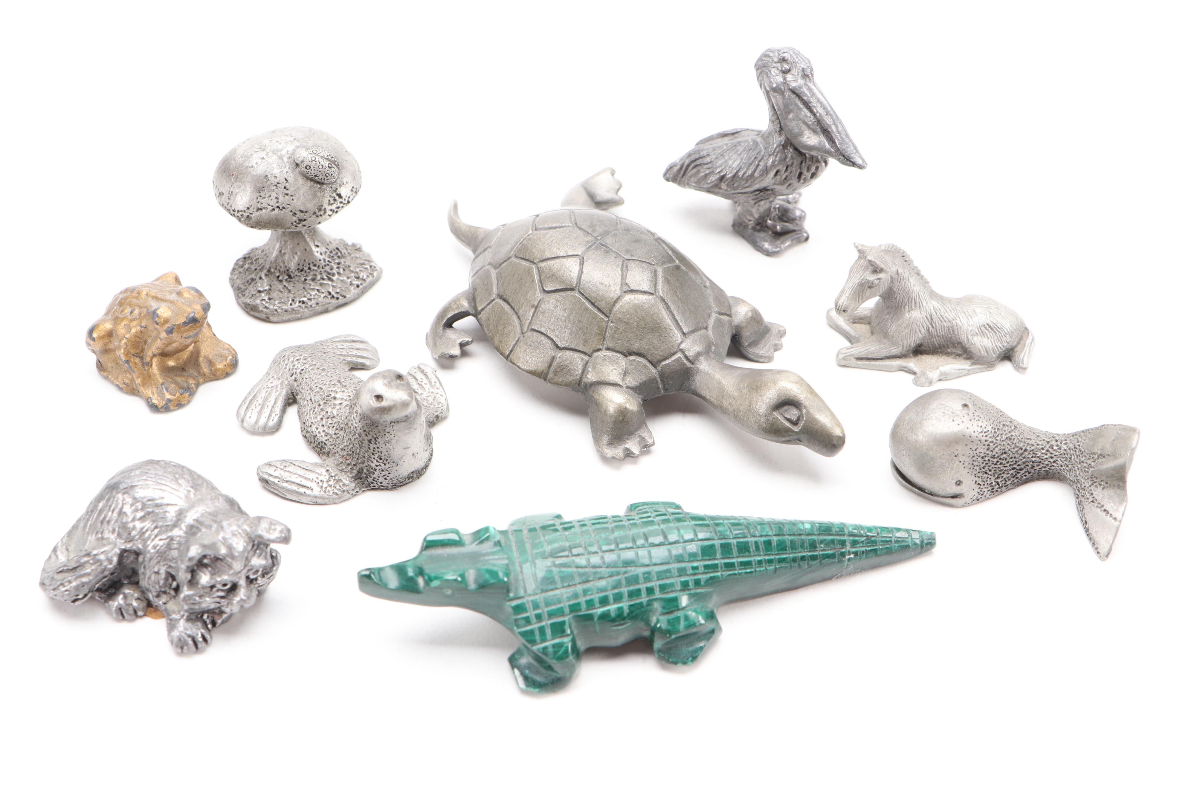 Hudson with Other Pewter and Metal Figurines