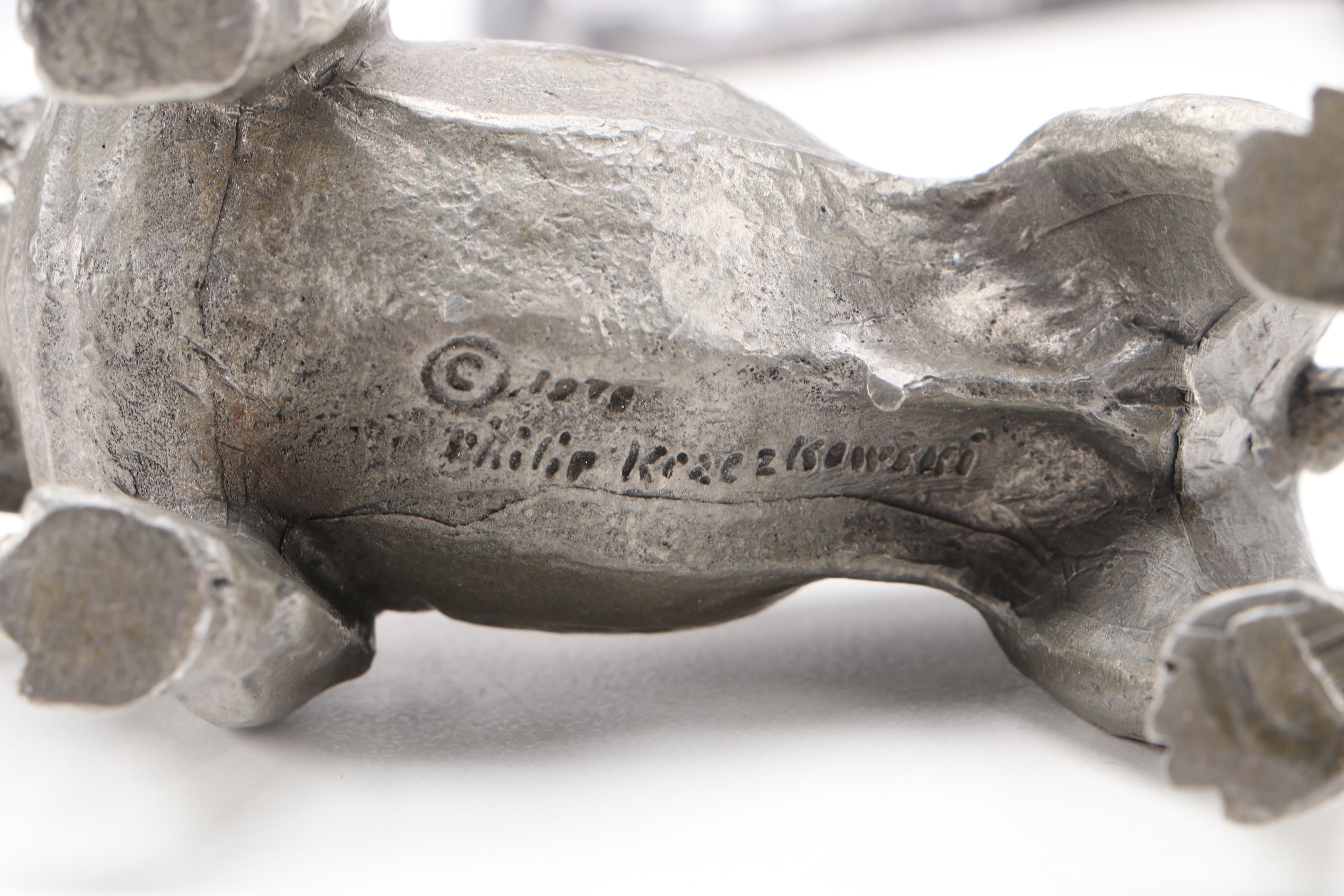 Hudson with Other Pewter and Metal Figurines