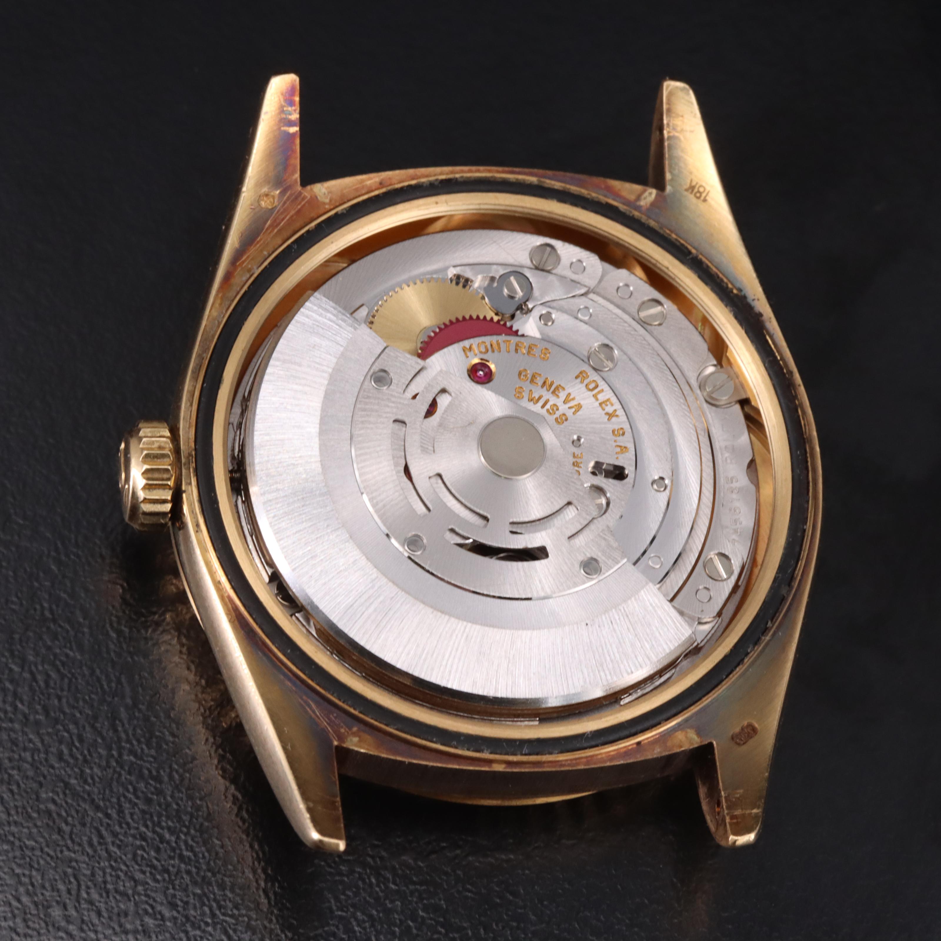 18K 1996 Rolex Day-Date President Pyramid Dial Watch