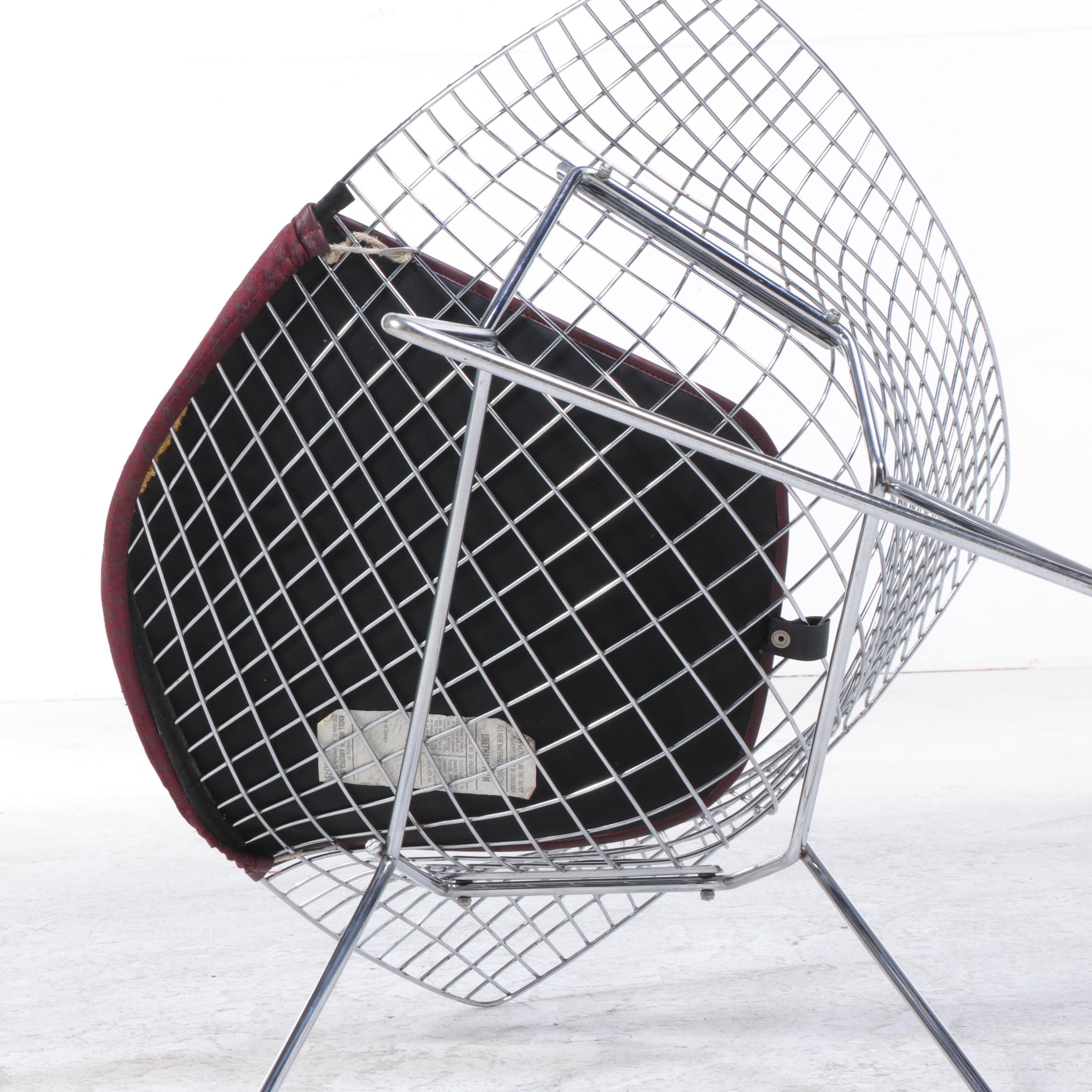 Harry Bertoia for Knoll Little Diamond Chromed Metal Chair