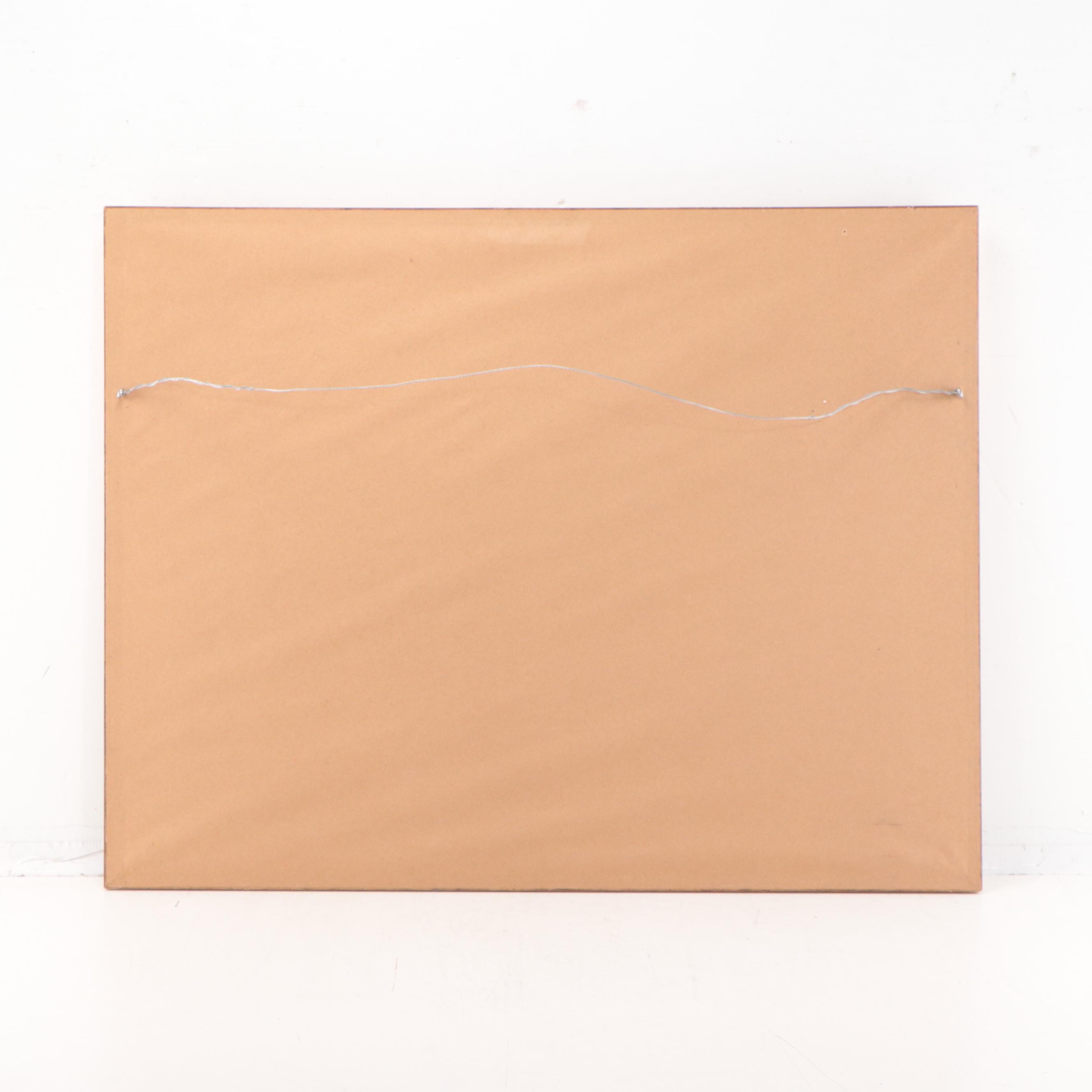 Offset Lithograph of Lake Landscape After Jan Ward Calaski