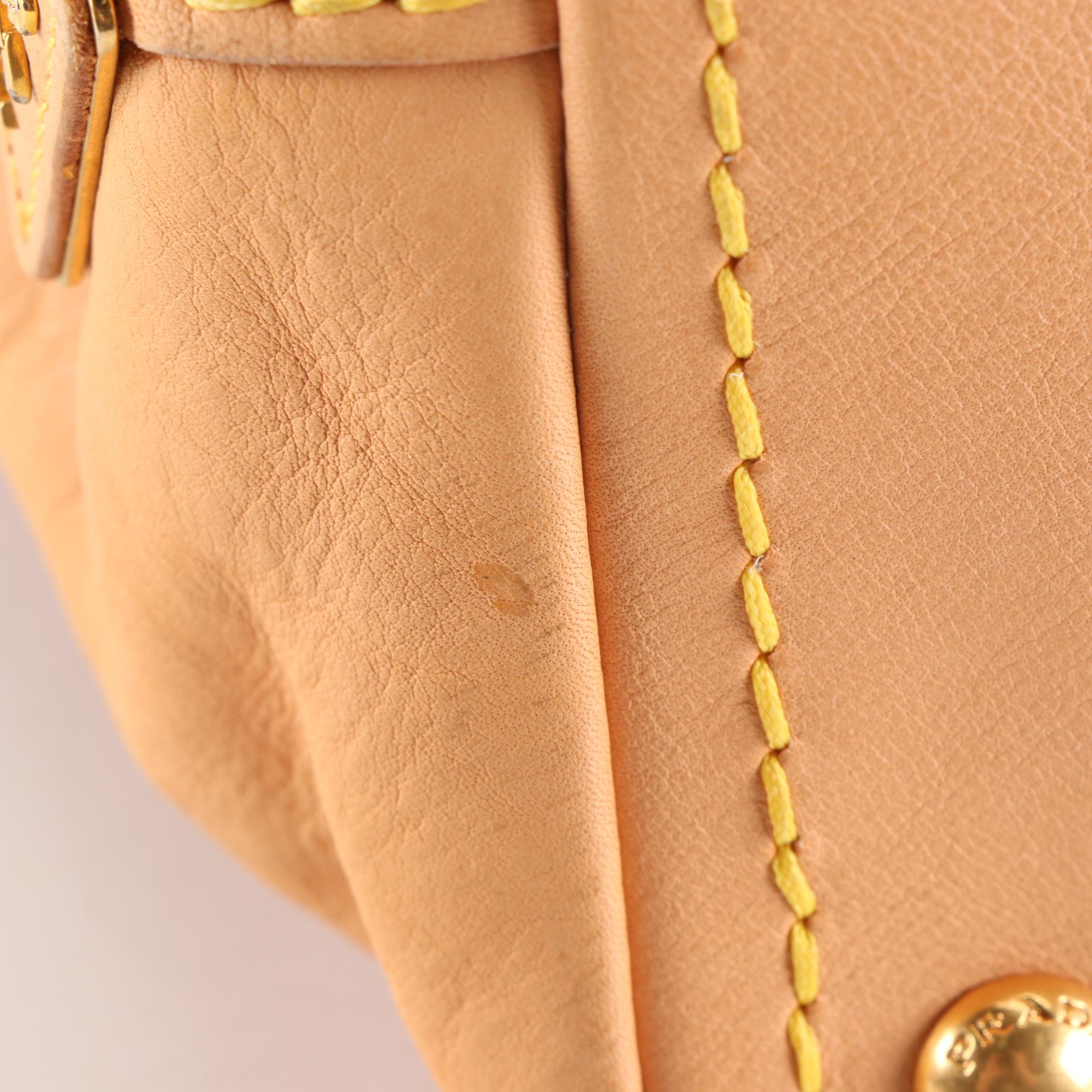 Prada Leather Turnlock Tote Bag