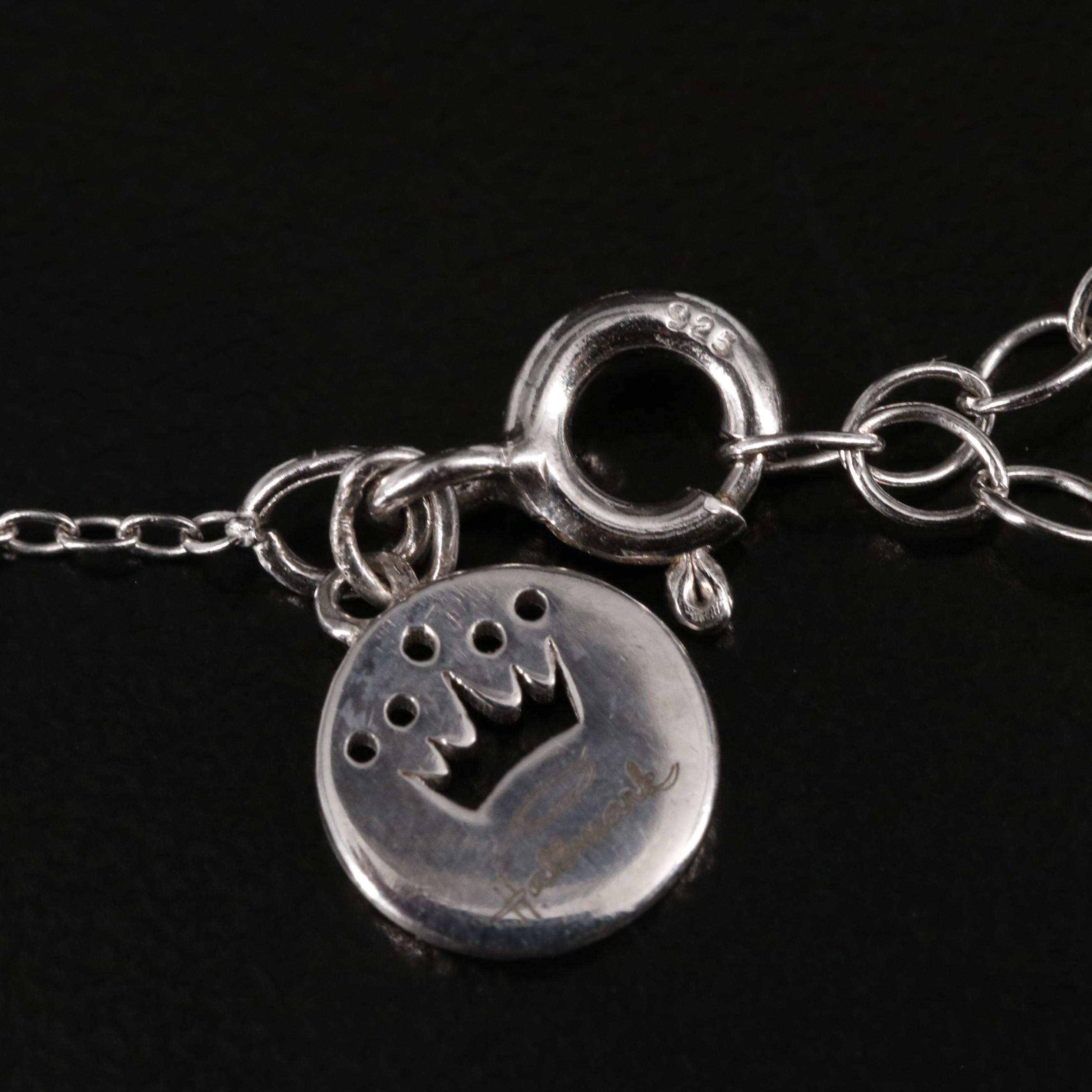 Sterling 0.08 CTW Diamond Heart-Shaped Pendant Necklace