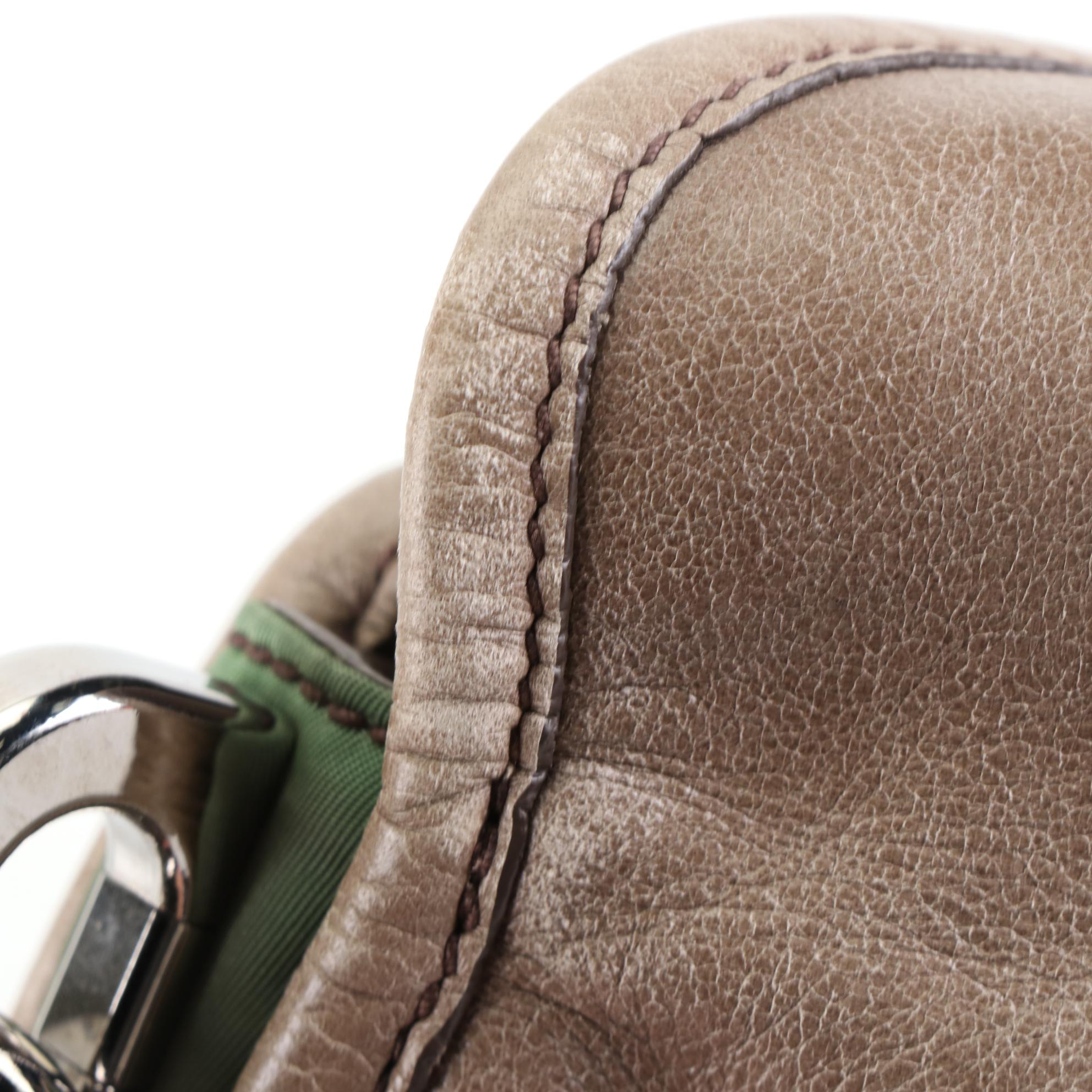 Prada Nylon Tessuto and Leather Shoulder Bag