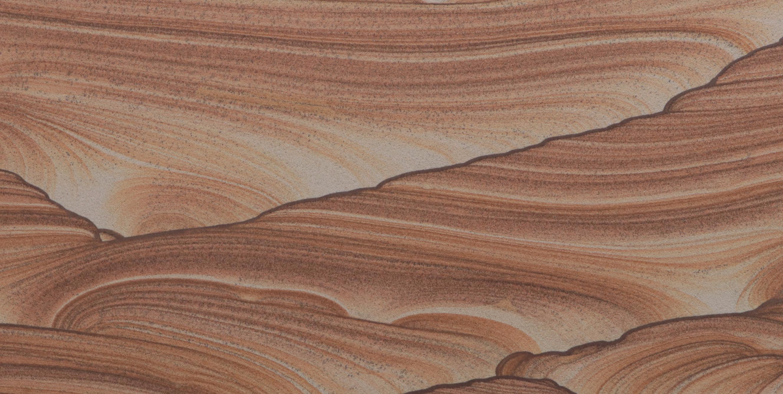 Mounted Kanab Sandstone "Landscape" Specimen