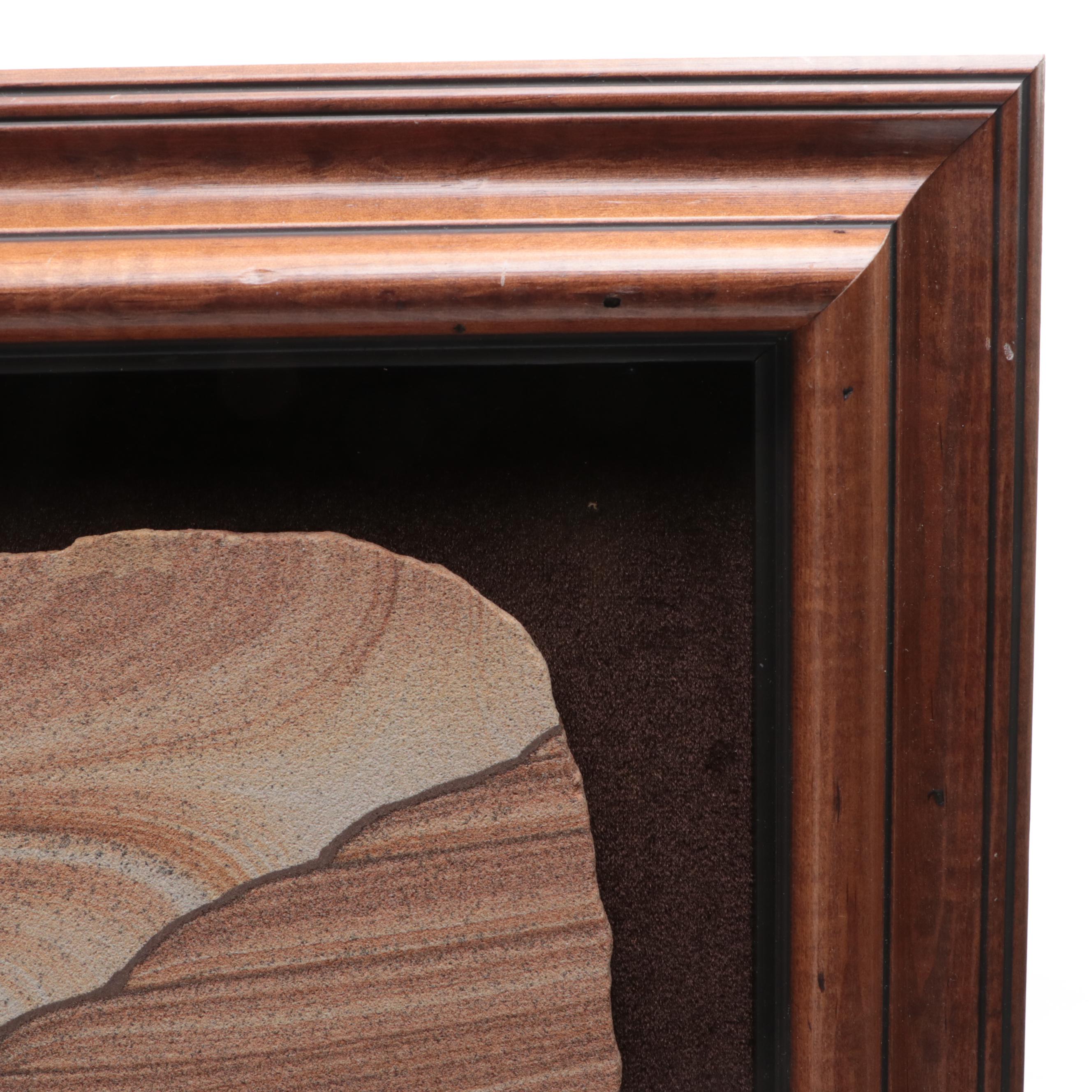 Mounted Kanab Sandstone "Landscape" Specimen