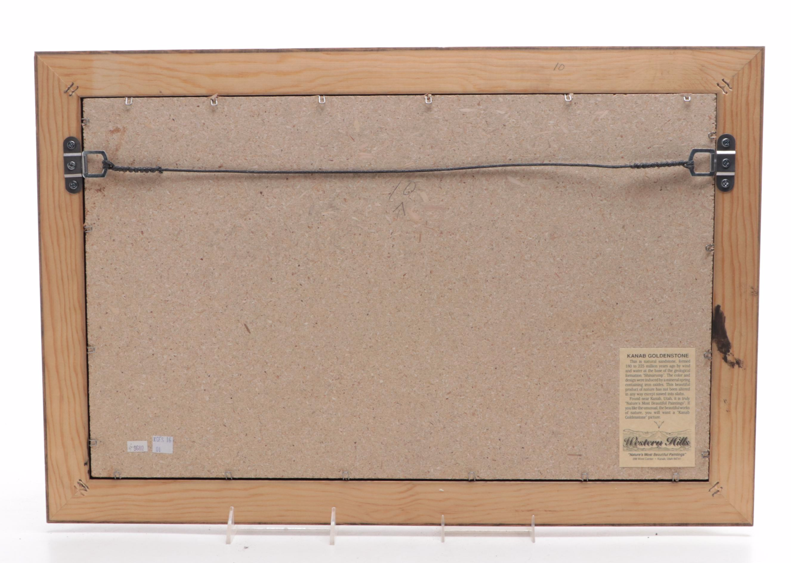 Mounted Kanab Sandstone "Landscape" Specimen