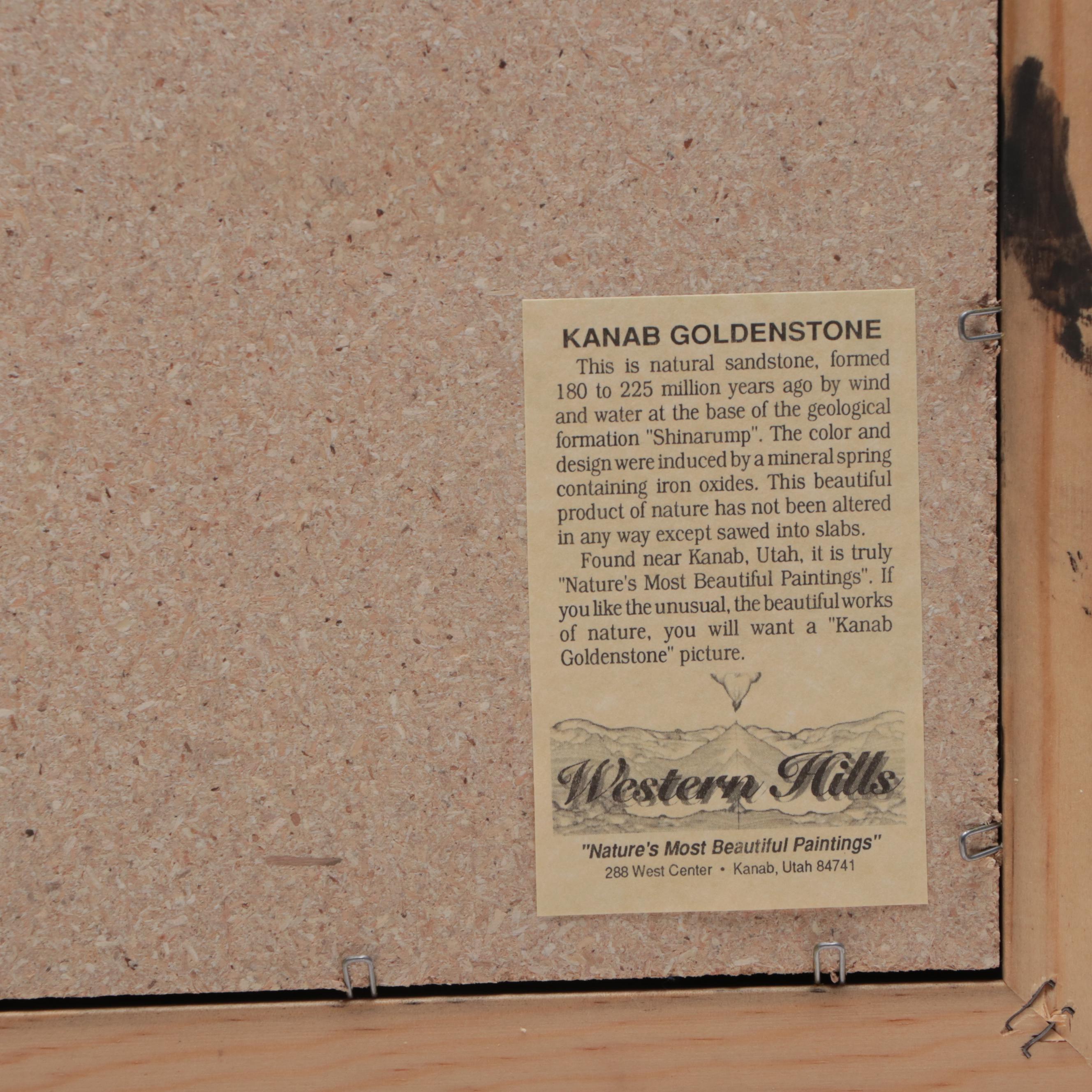 Mounted Kanab Sandstone "Landscape" Specimen